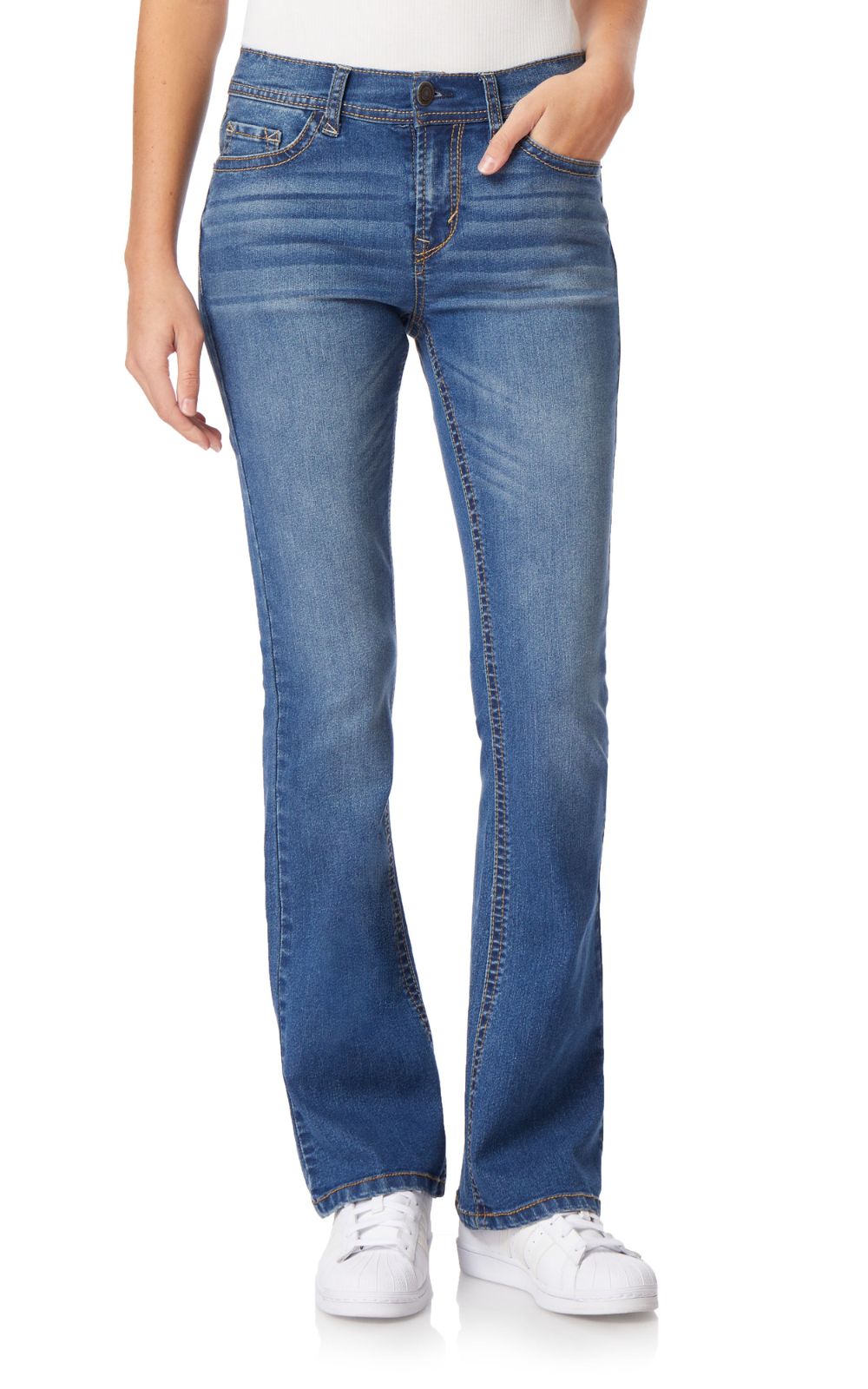 InstaStretch® Mid-Rise Legendary Bootcut Jeans – WallFlower