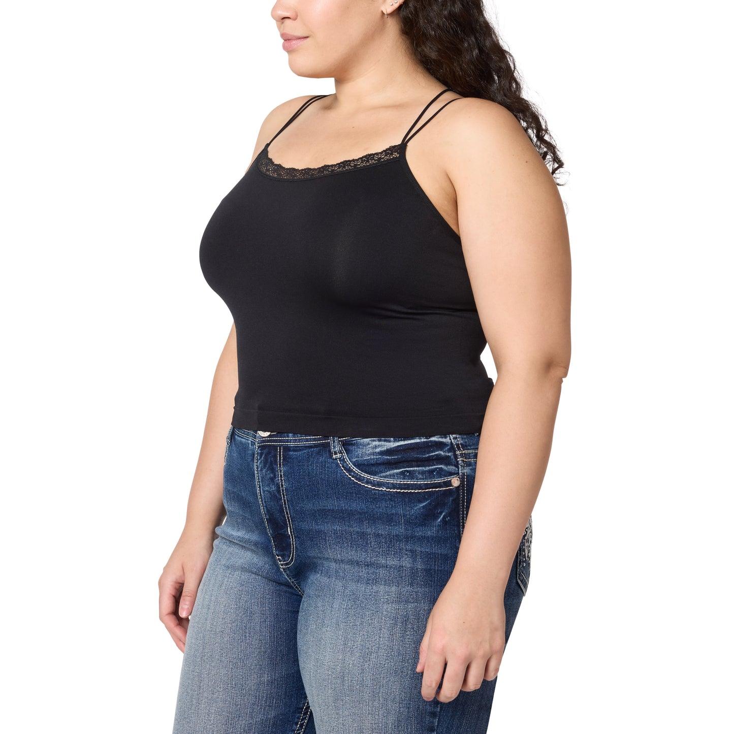InstaSmooth® Arlo Seamless Jersey Crop Cami 2 Pack