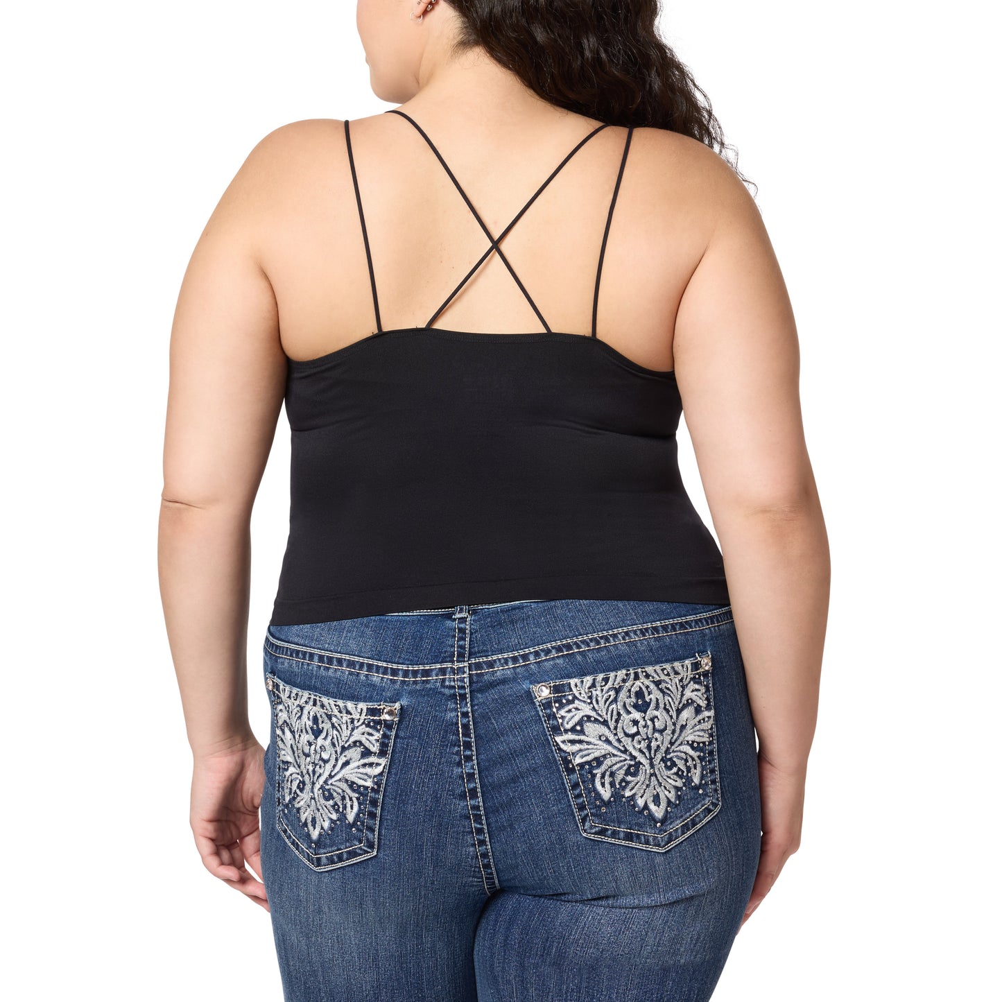 InstaSmooth® Arlo Seamless Jersey Crop Cami 2 Pack