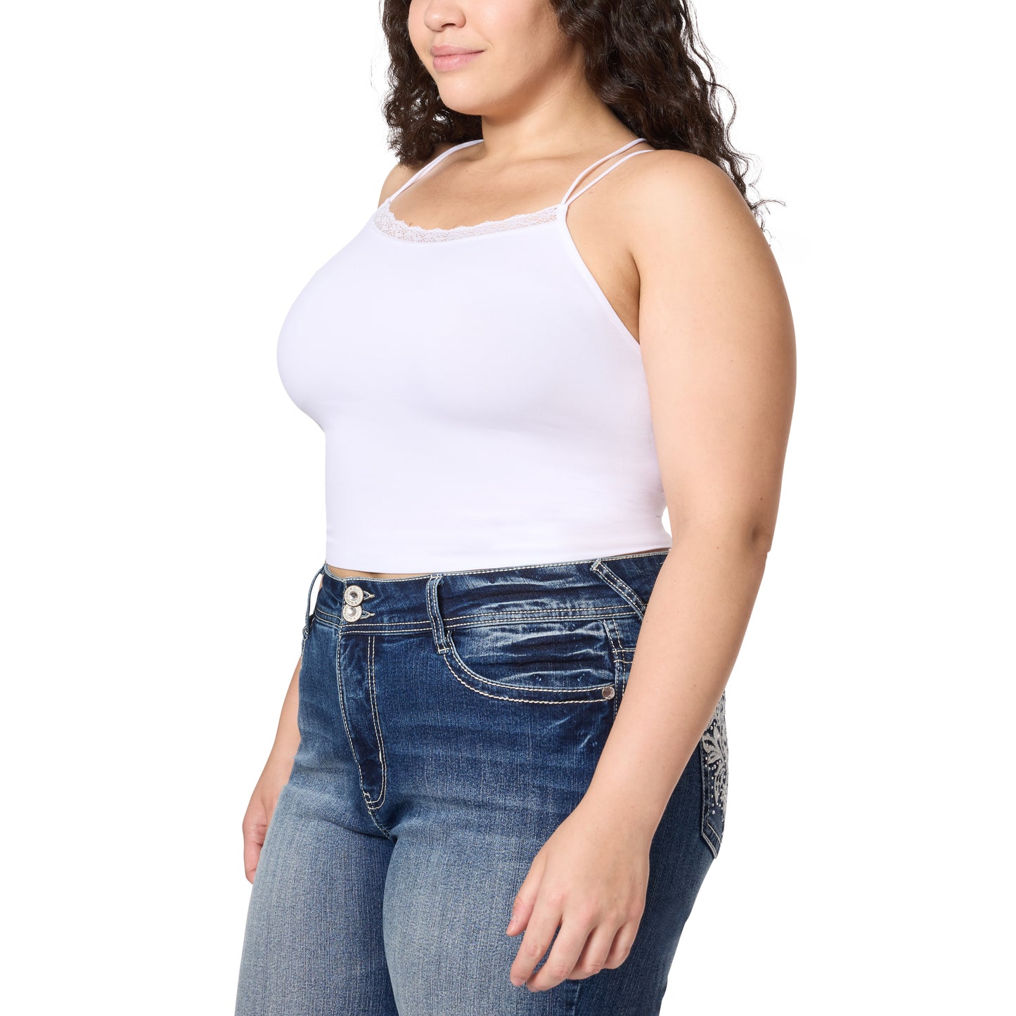 InstaSmooth® Arlo Seamless Jersey Crop Cami 2 Pack