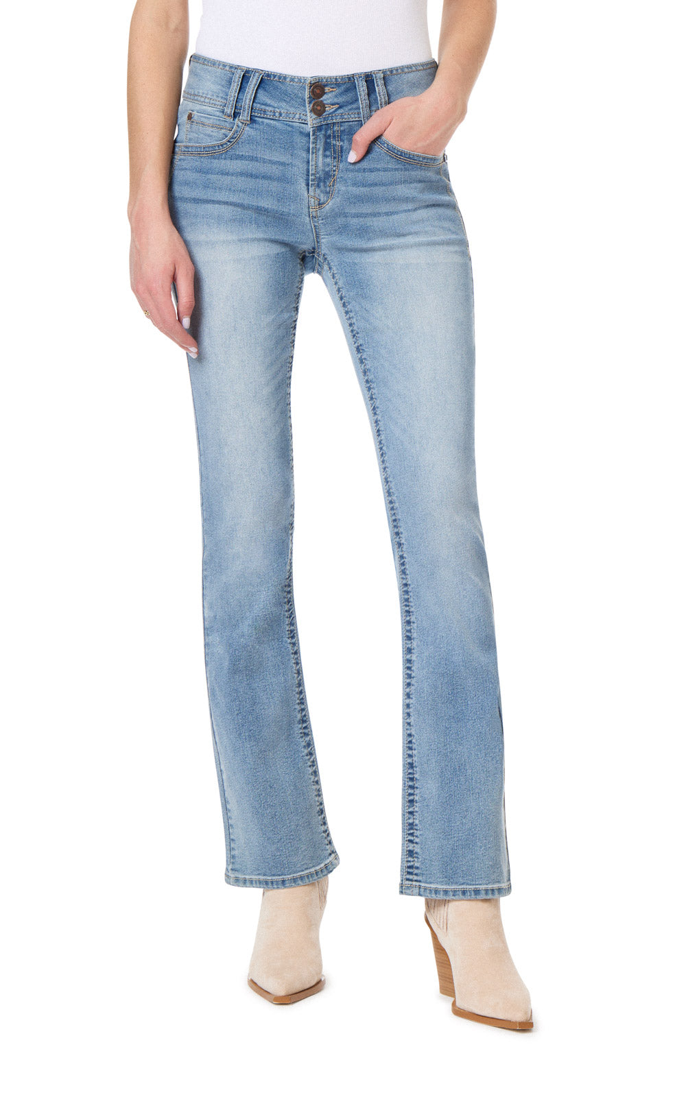 InstaStretch® Luscious Curvy Bootcut Jeans