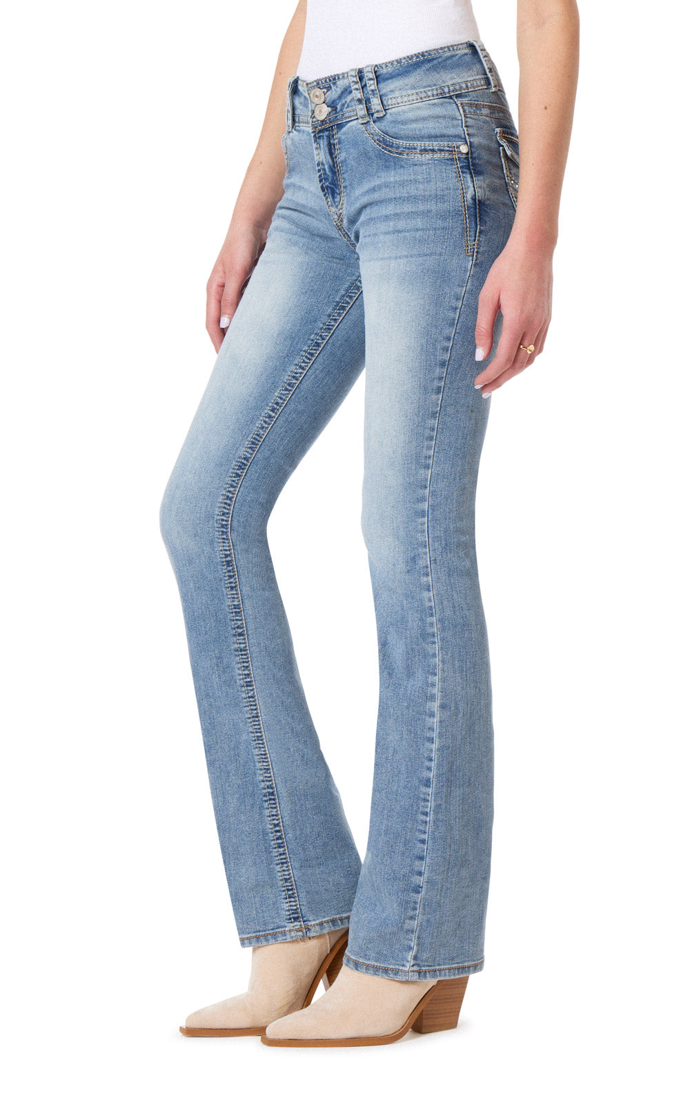 InstaStretch® Luscious Curvy Bootcut Jeans