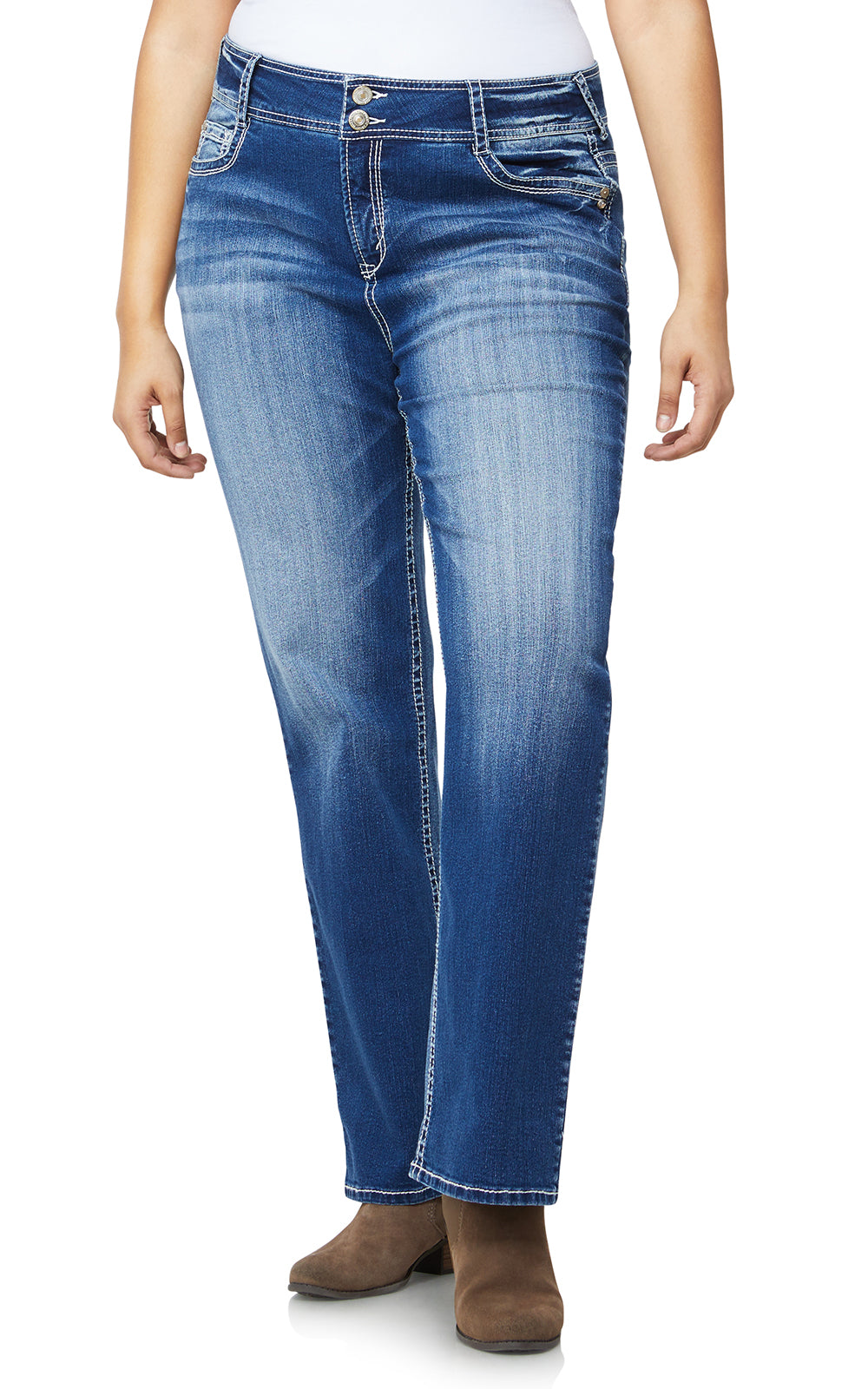 Plus InstaStretch® Luscious Curvy Bootcut Jeans