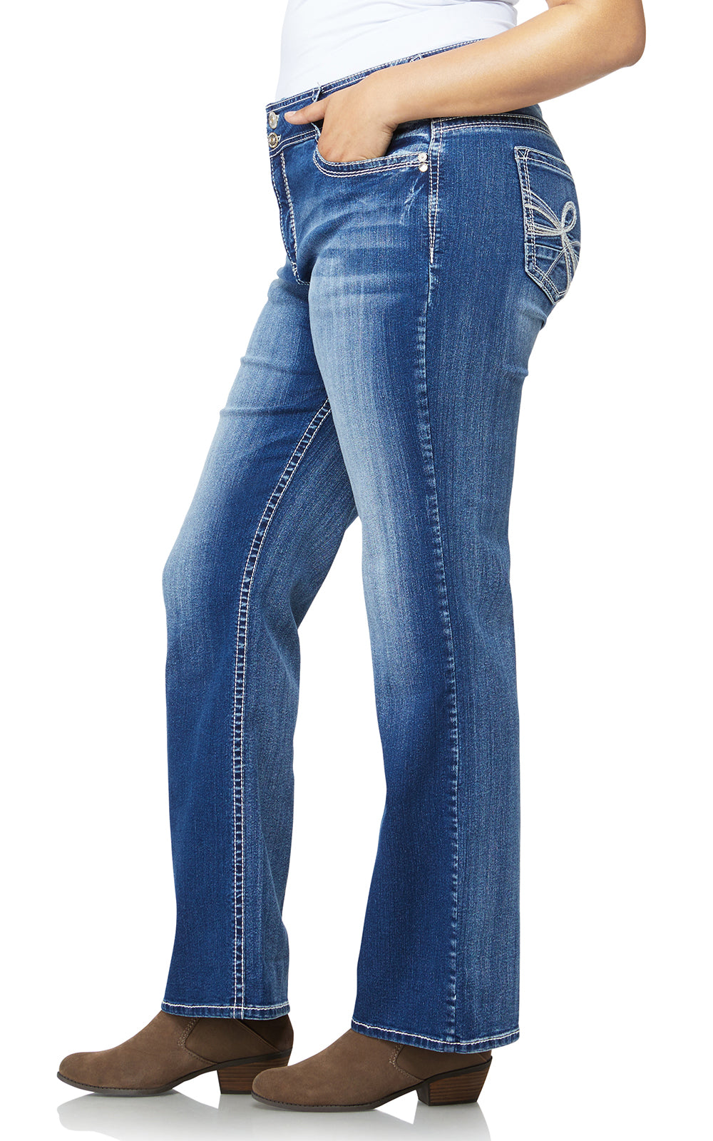 Plus InstaStretch® Luscious Curvy Bootcut Jeans