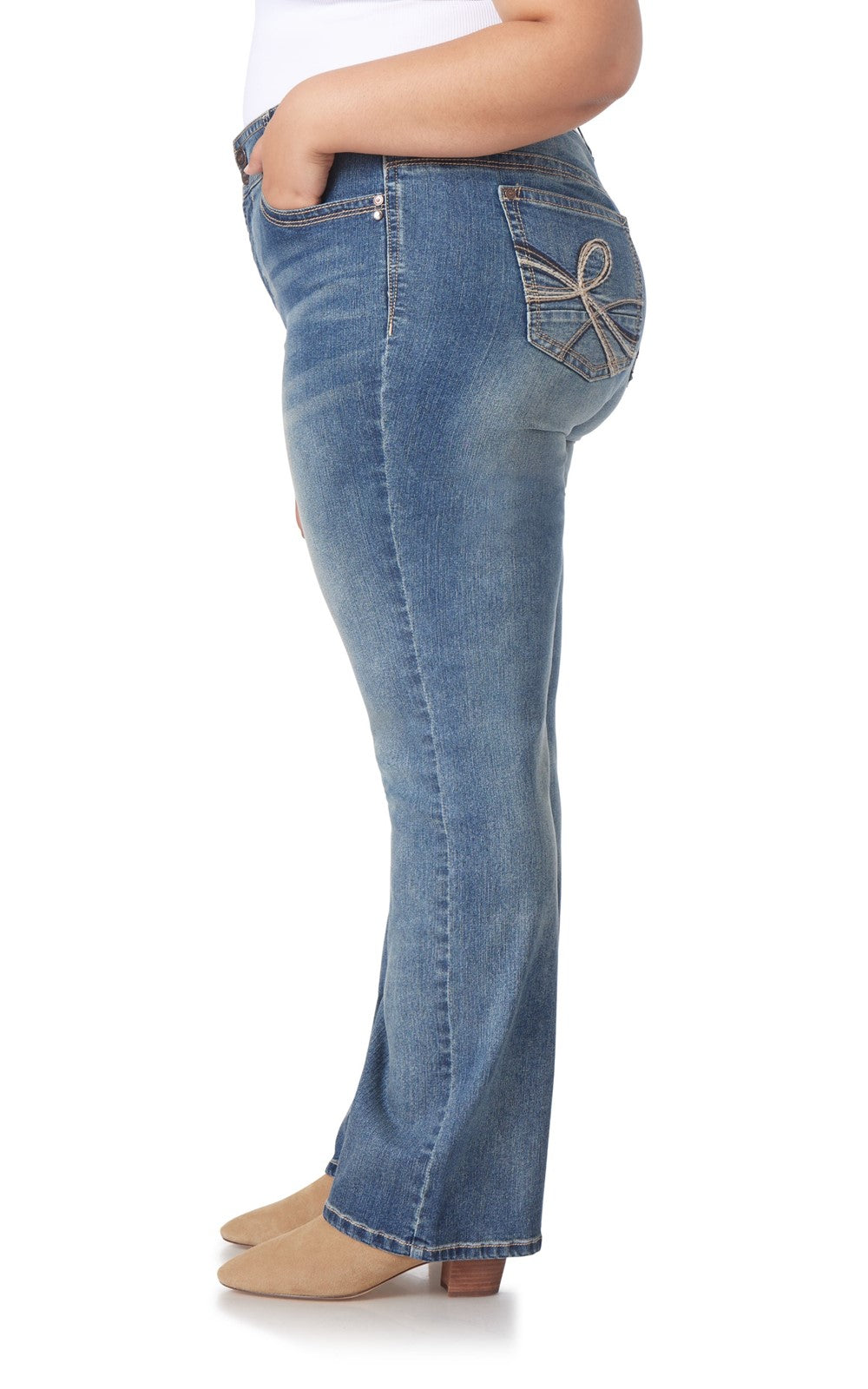 Plus InstaStretch® Luscious Curvy Bootcut Jeans