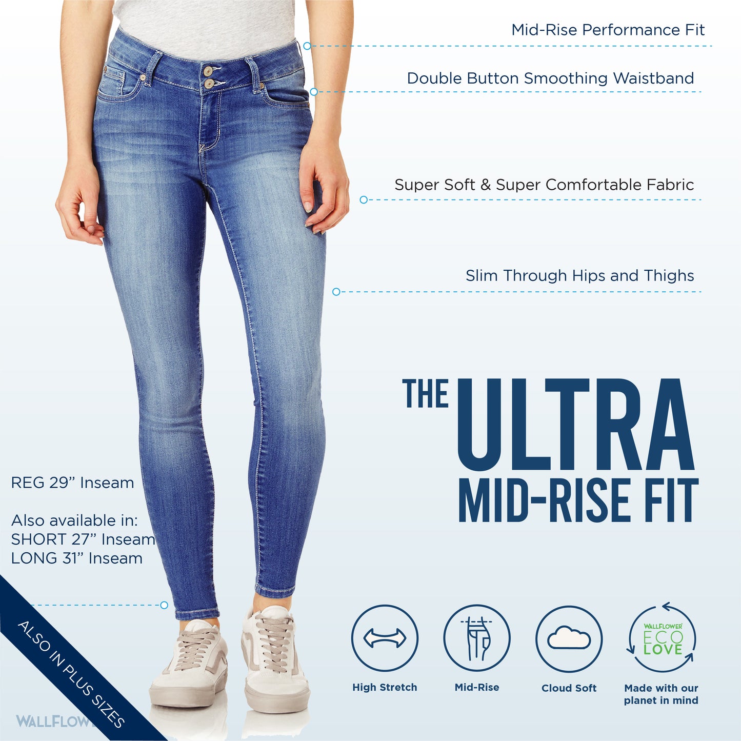 InstaSoft® Ultra Skinny Jeans