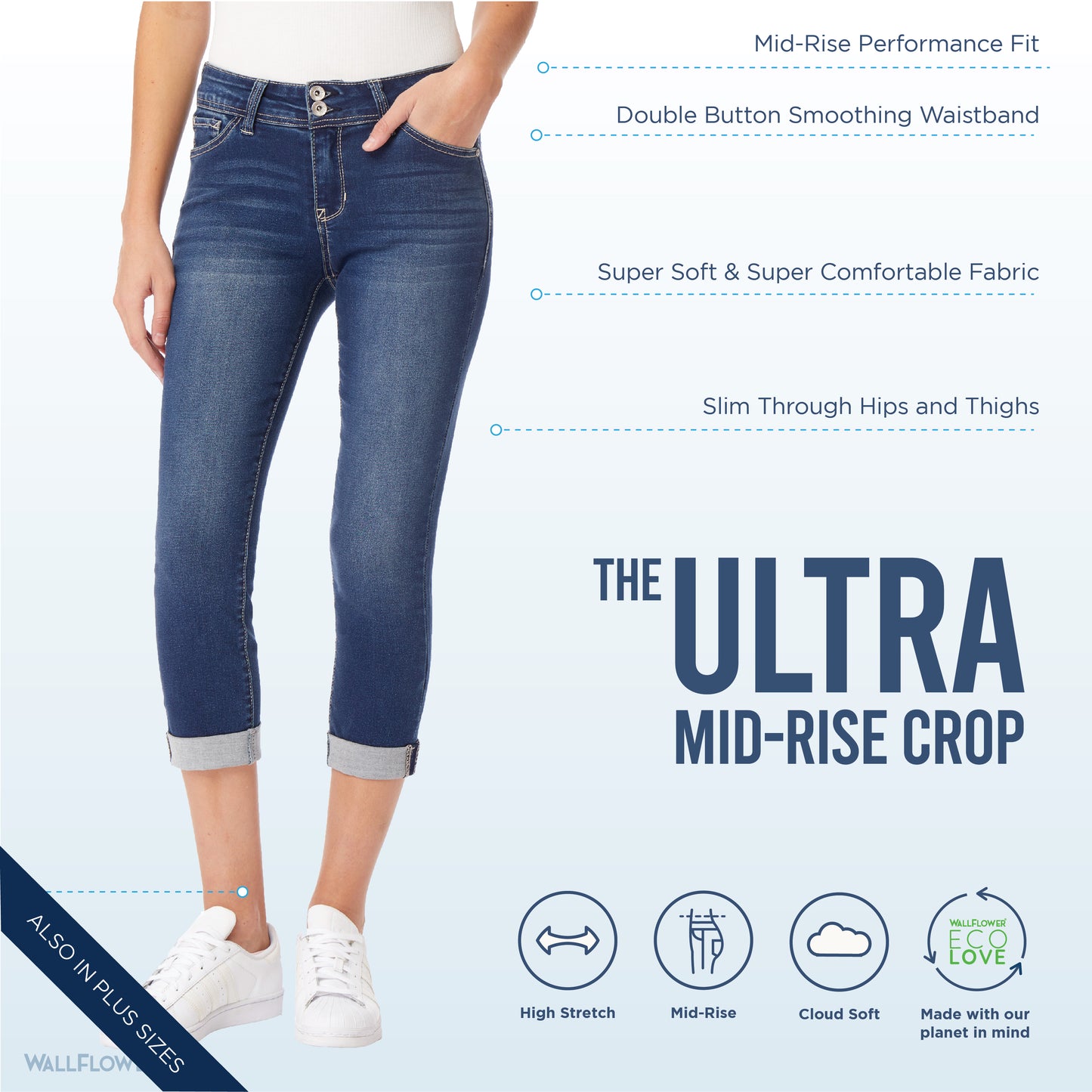 Insta Soft Ultra Fit Skinny Crop Jeans
