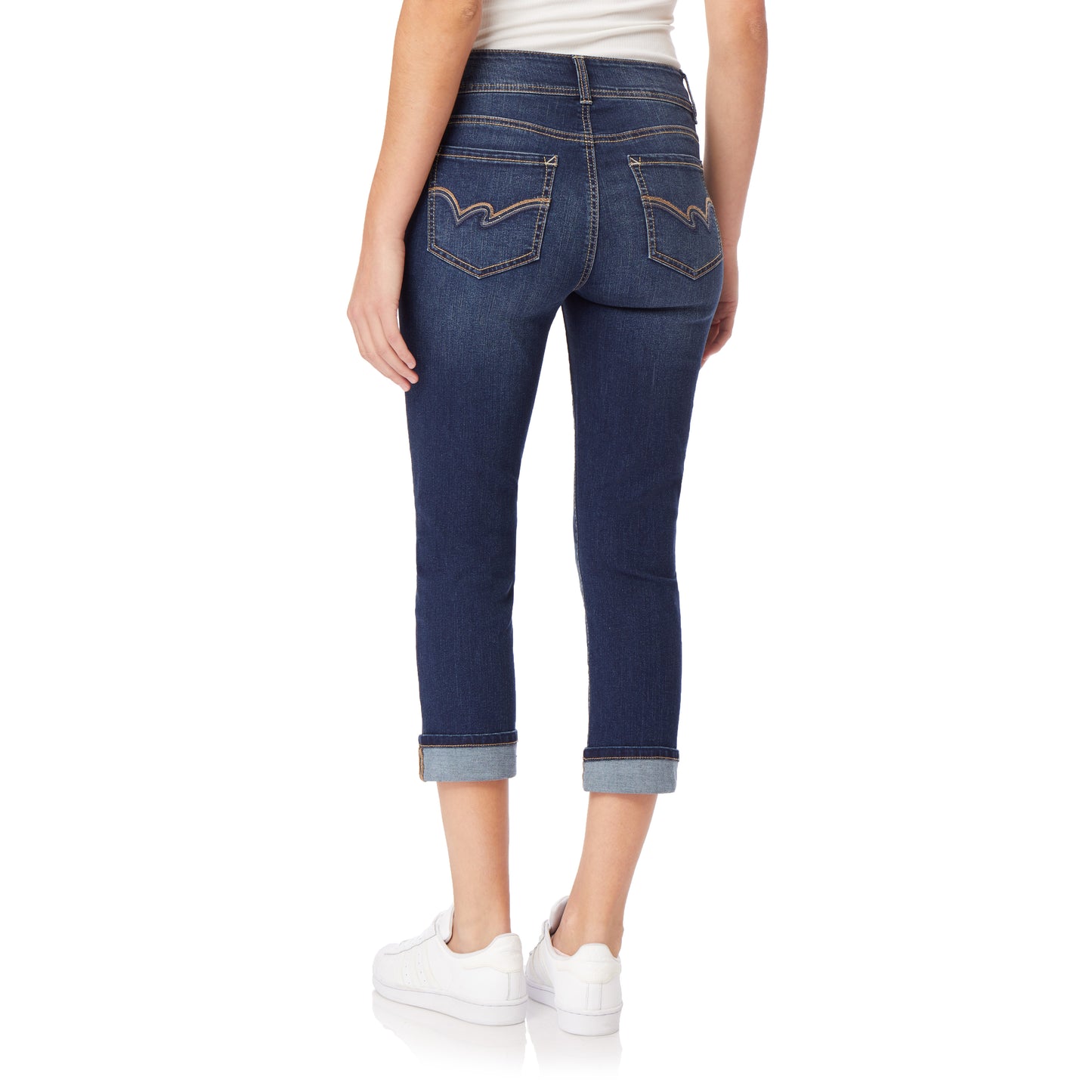 Plus InstaStretch Flirty Curvy Crop Jeans