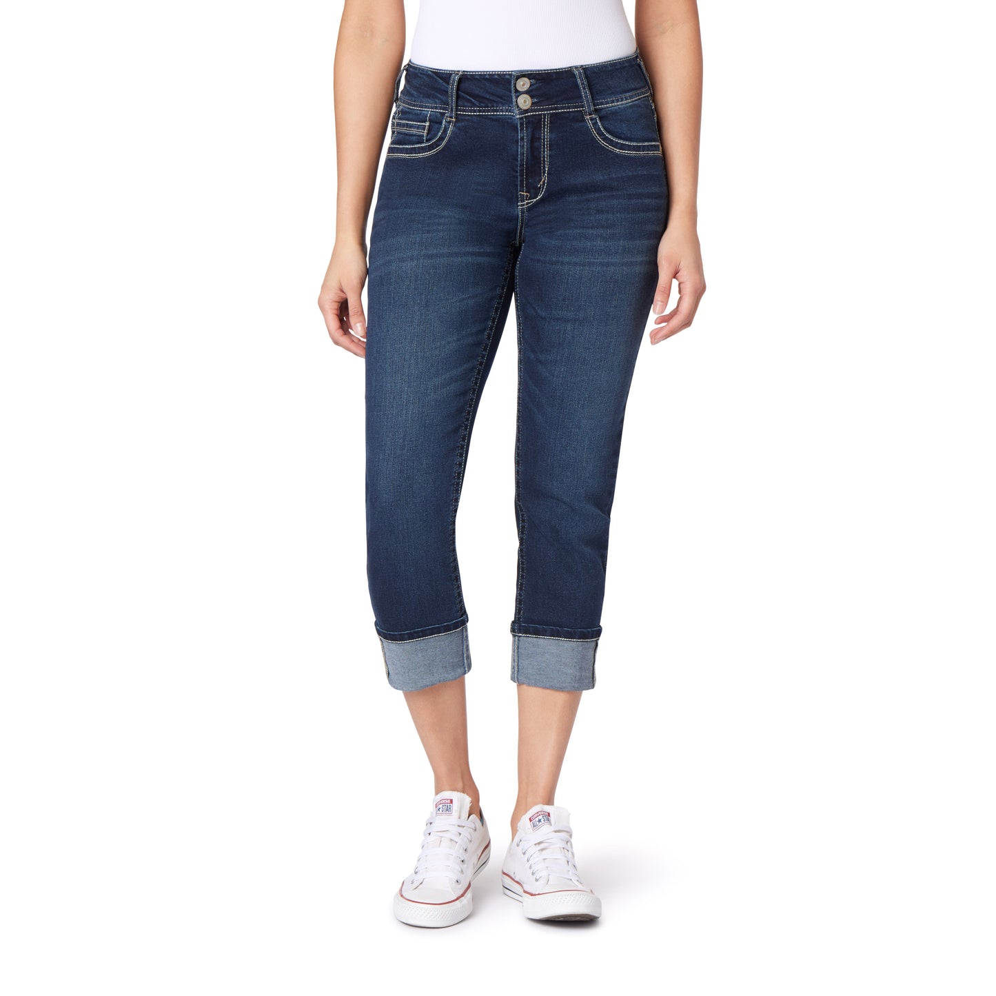 InstaStretch® Luscious Curvy Mid-Rise Crop Jeans