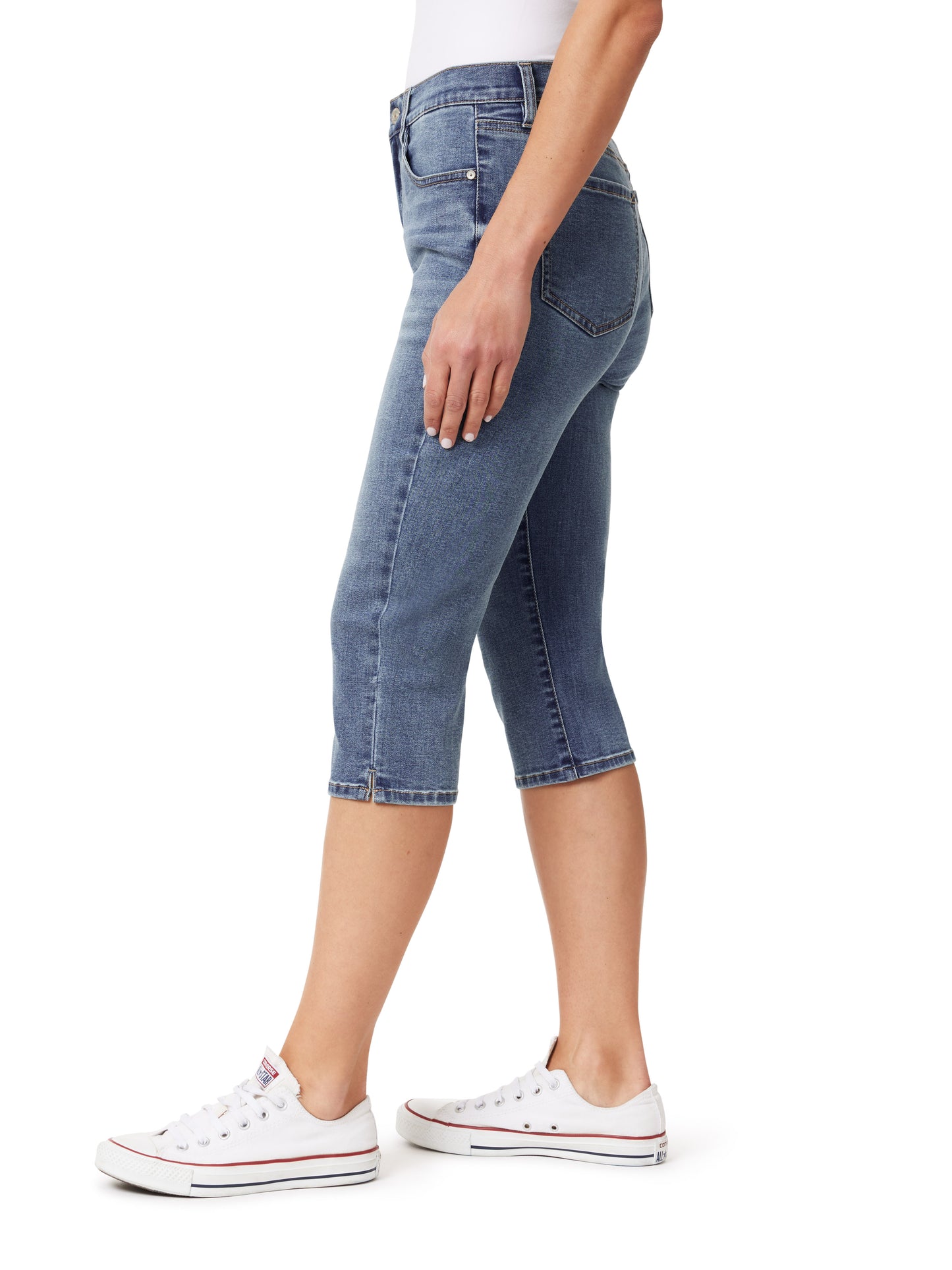 InstaVintage Fearless Curvy Super High-Rise Capri Jeans