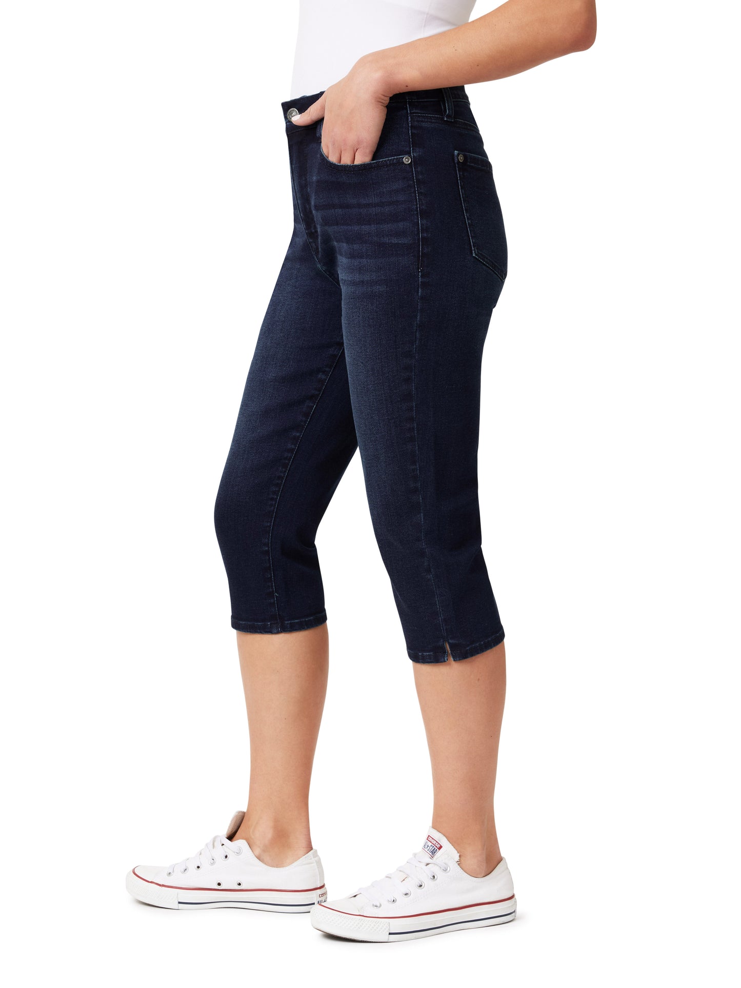 InstaVintage Fearless Curvy Super High-Rise Capri Jeans