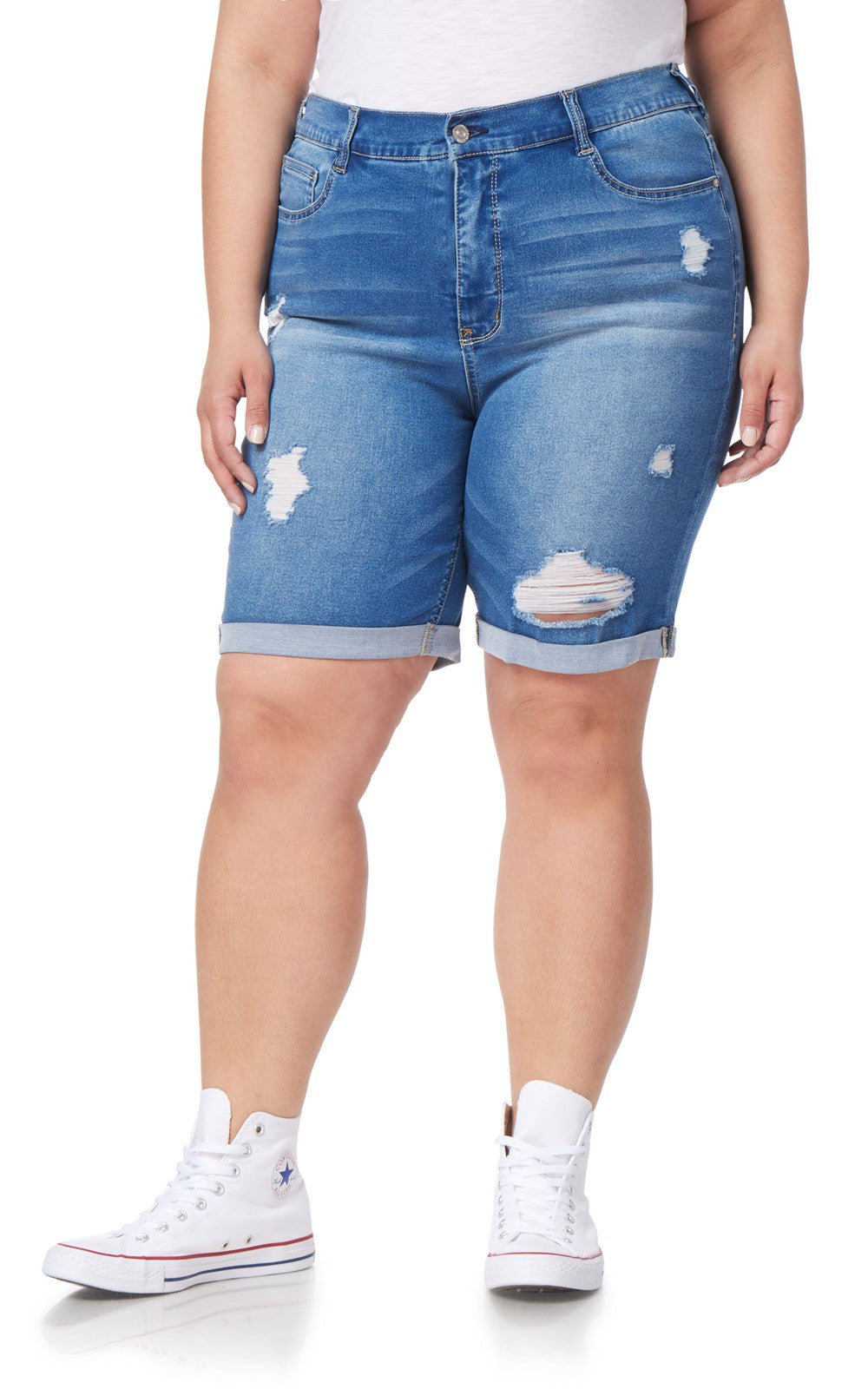 Bermuda Shorts Inseam Denim Shorts Irresistible High Rise Bermuda