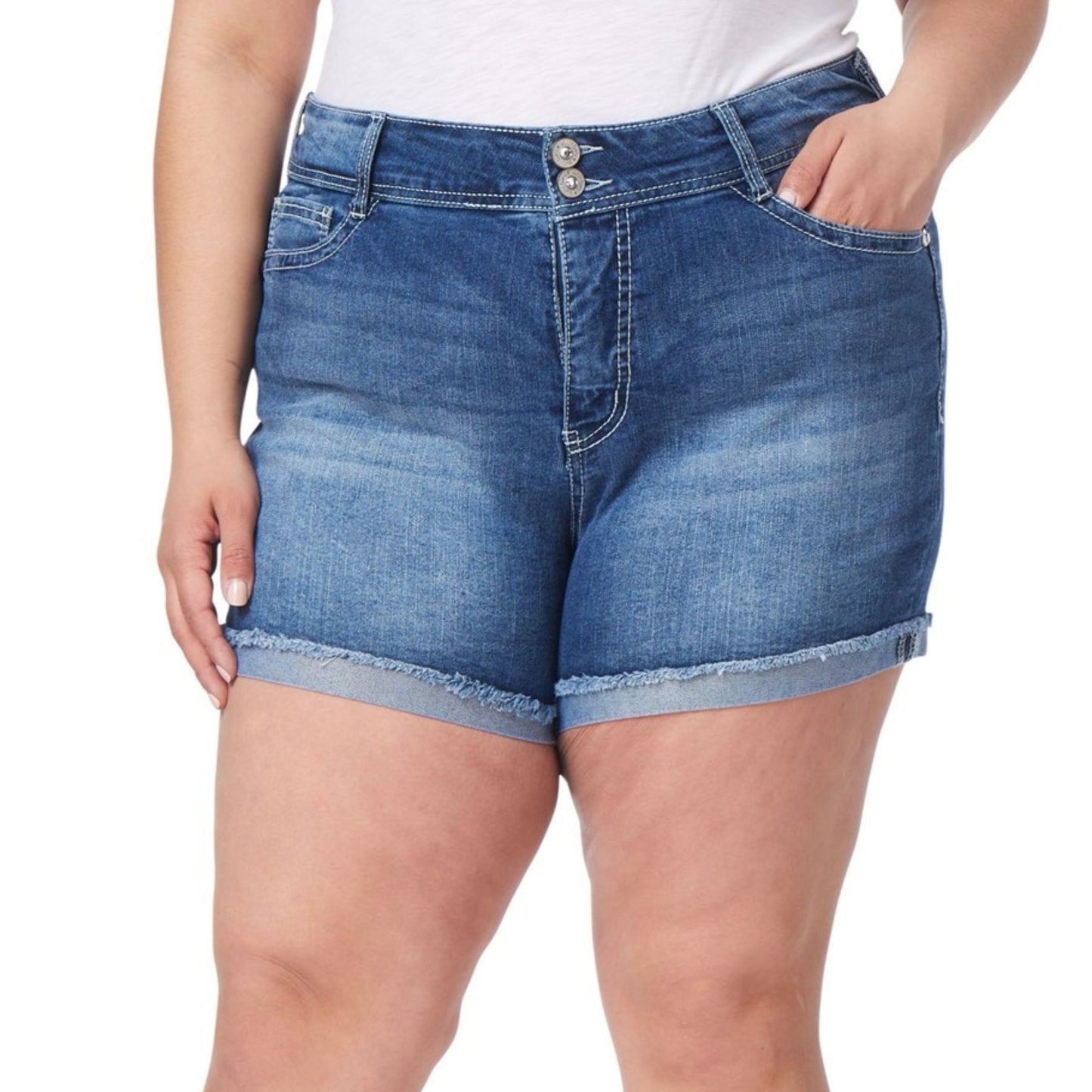 Plus InstaStretch® Bling Luscious Curvy Shorts