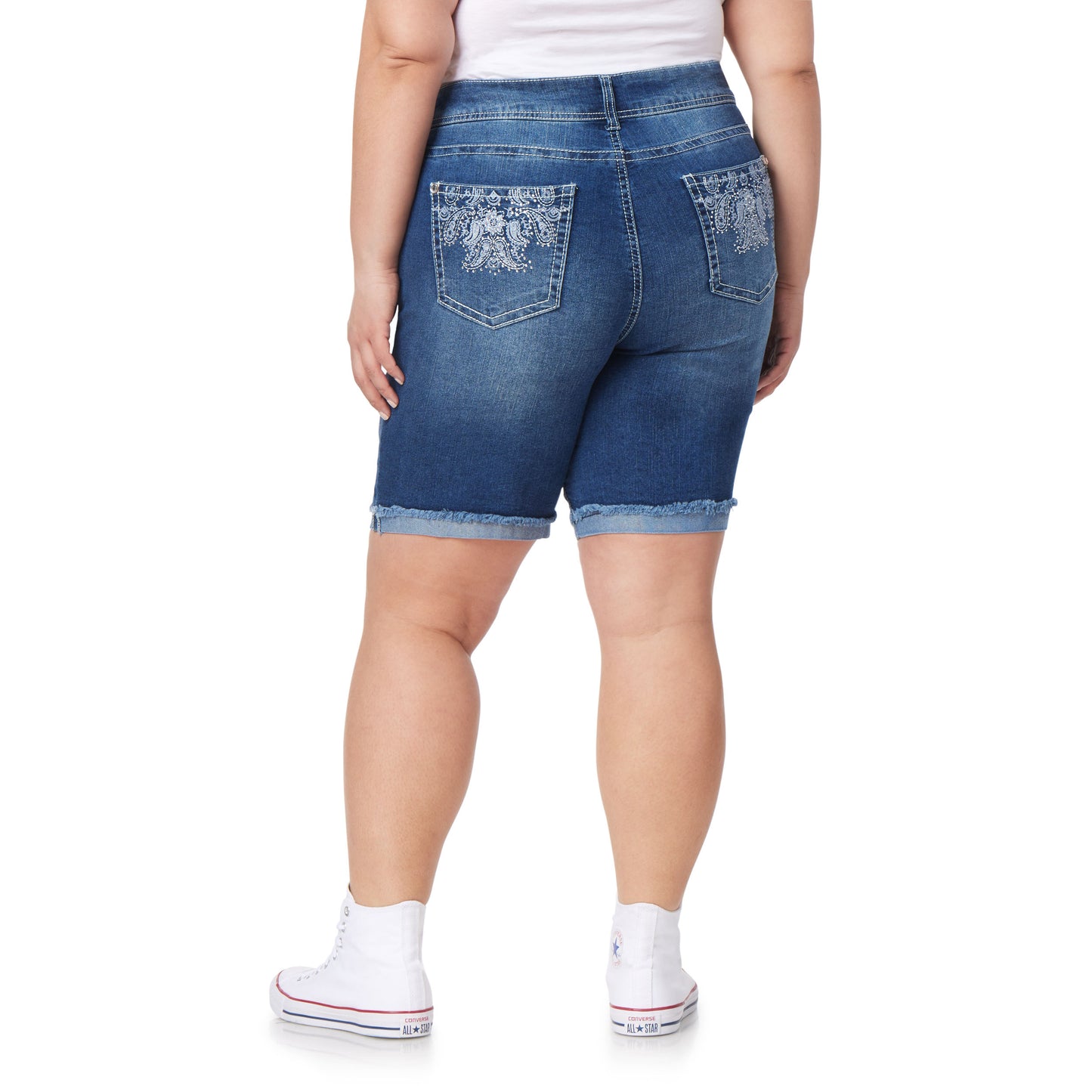 Plus InstaStretch® Bling Luscious Curvy Bermuda Shorts