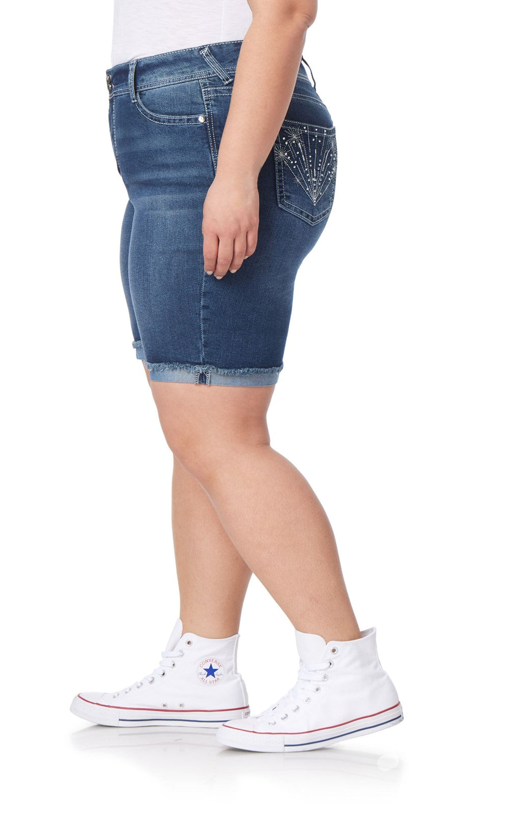 Plus InstaStretch® Bling Luscious Curvy Bermuda Shorts