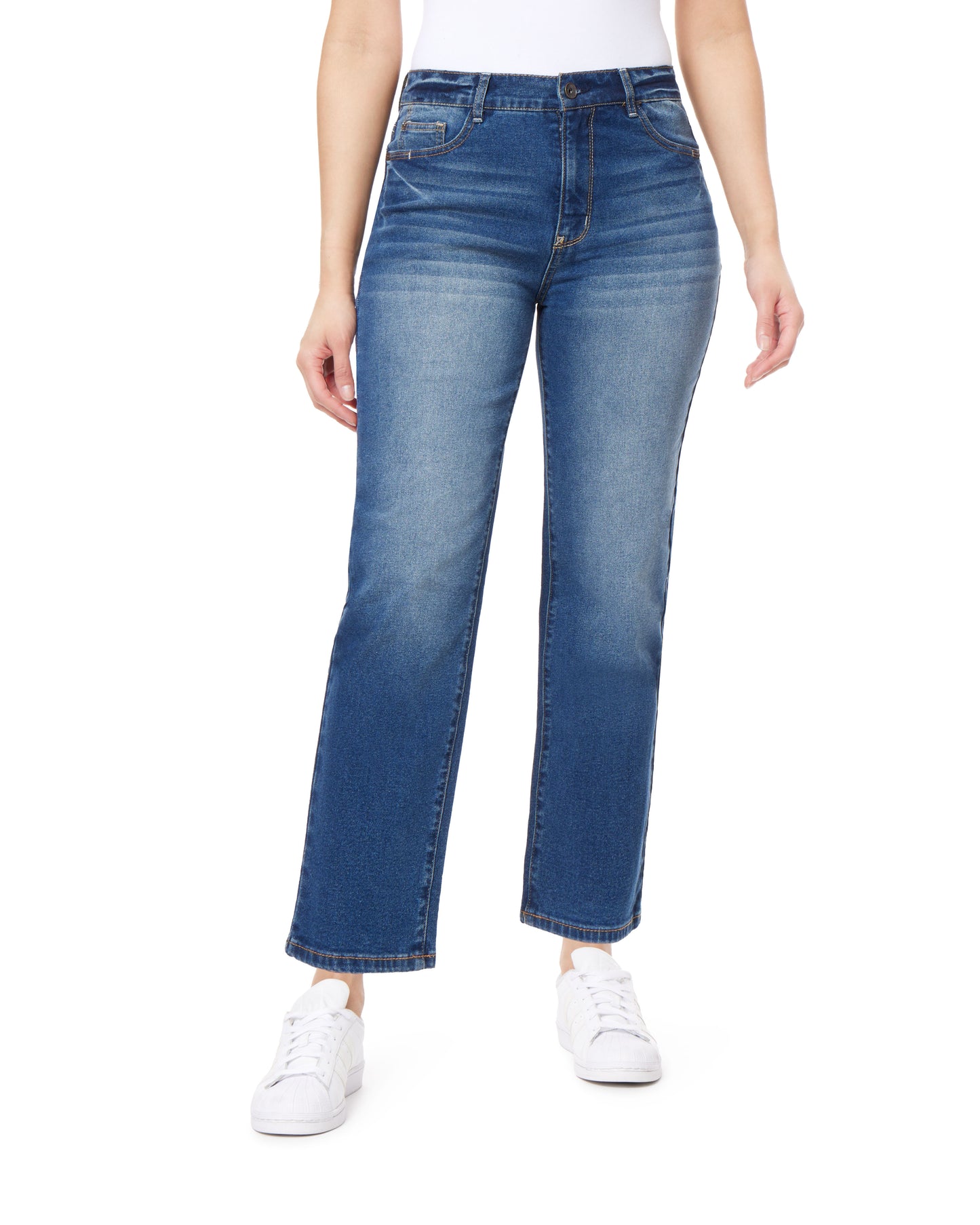 InstaVintage Fearless Curvy Super High-Rise Straight Jeans