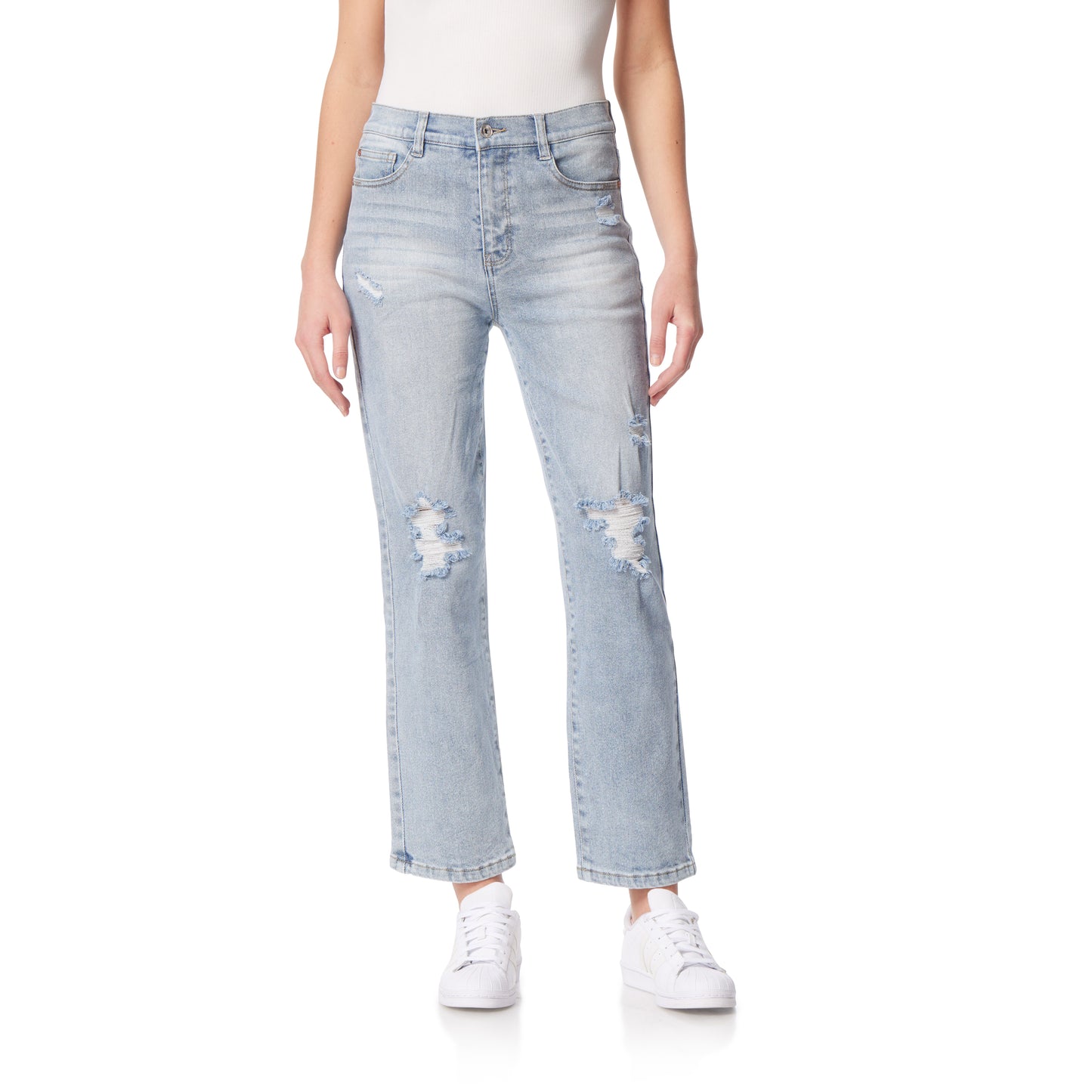 InstaVintage Fearless Curvy Super High-Rise Straight Jeans