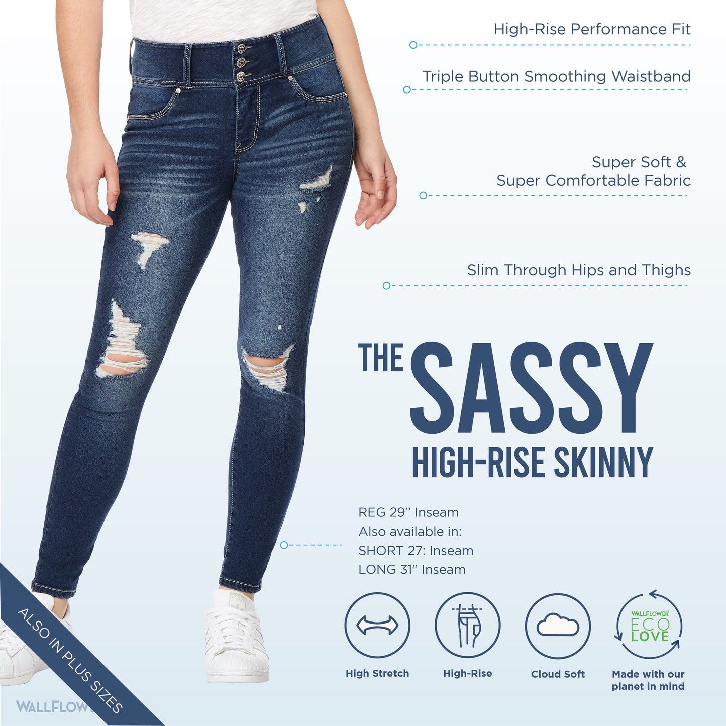 InstaSoft® Sassy Skinny Jeans