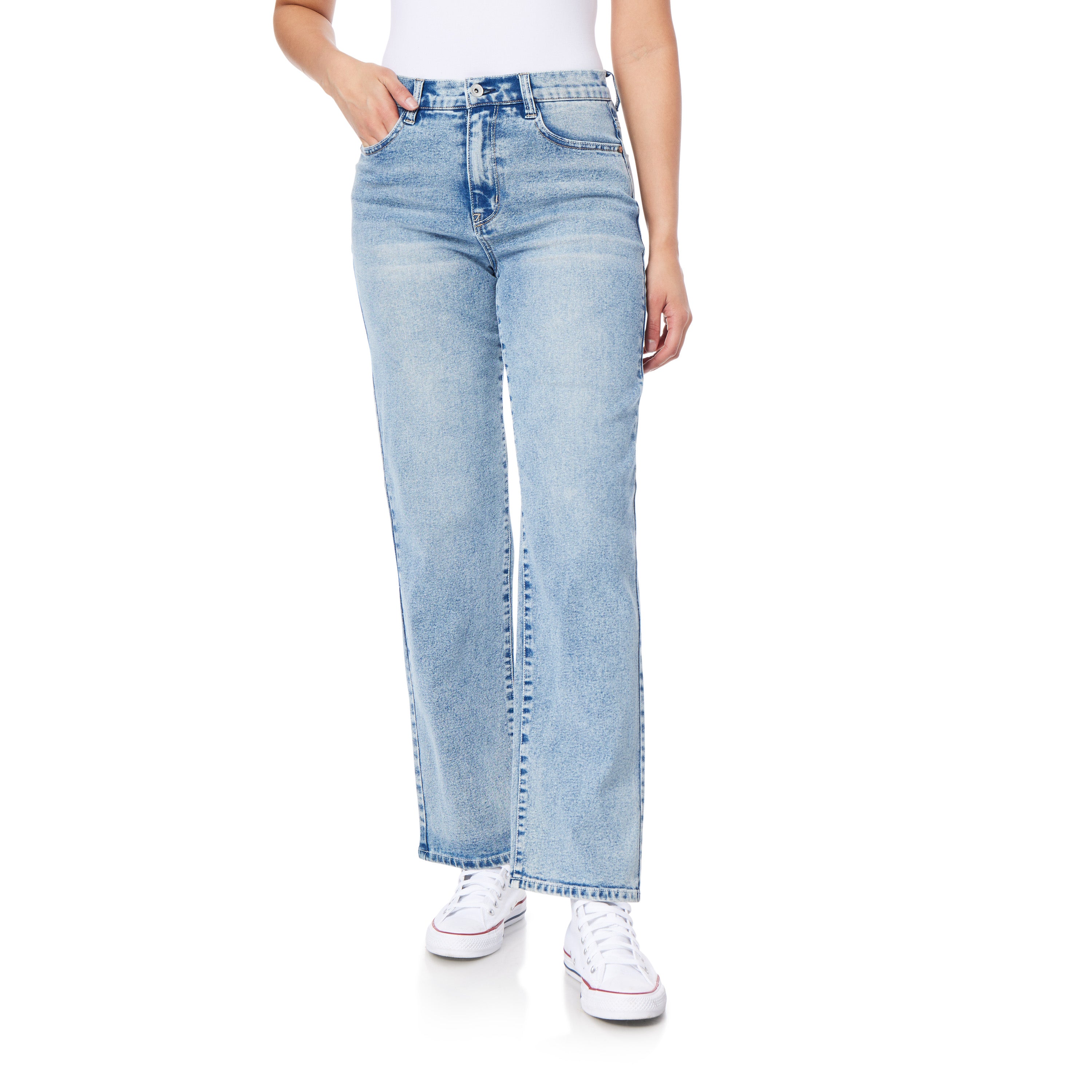 Straight wide leg dad jean – WallFlower Jeans
