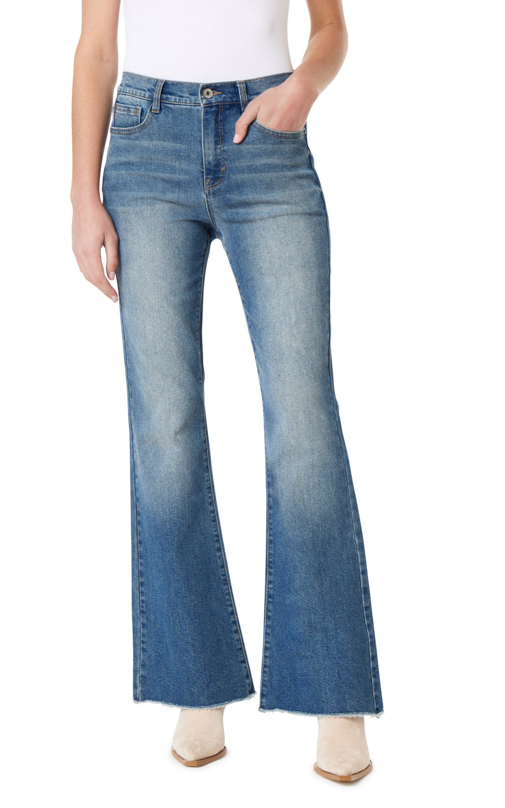 InstaVintage Fearless Curvy High Rise Super Flare