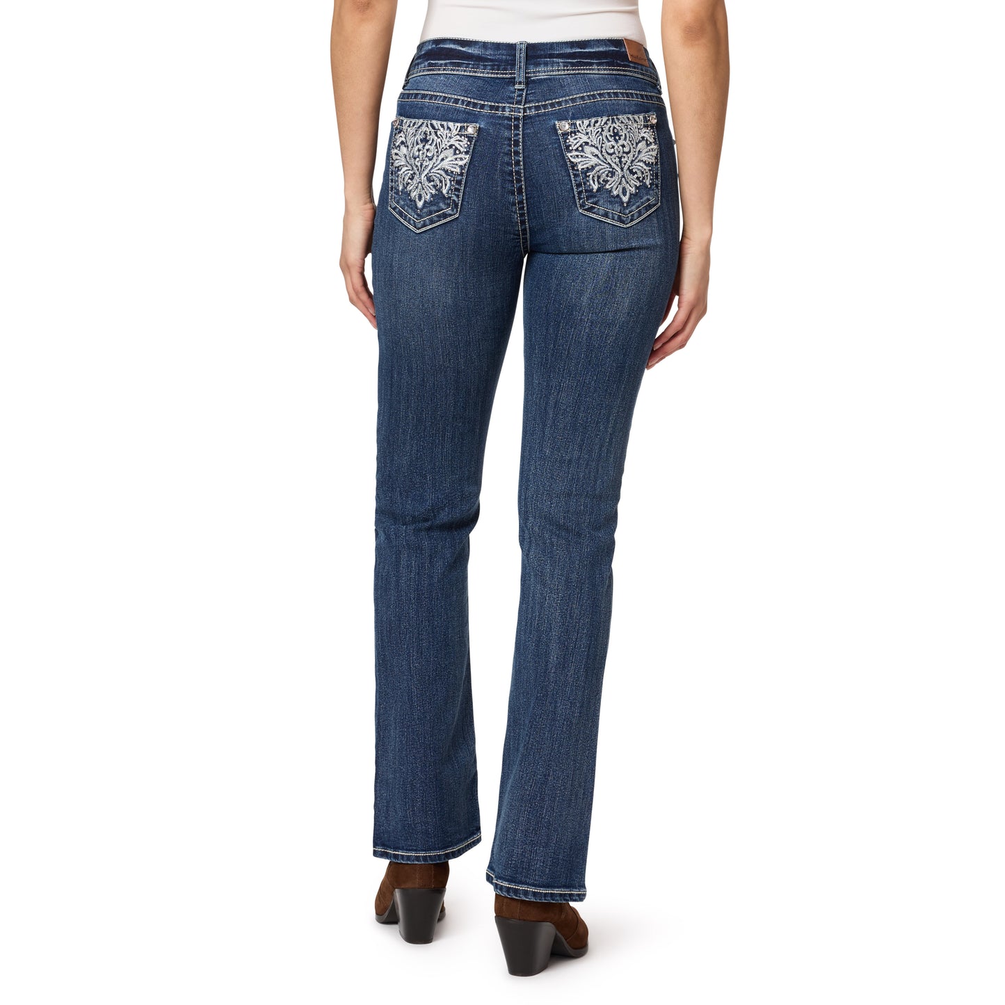 Insta Stretch Luscious Curvy Bootcut Mid-Rise Bling Jeans