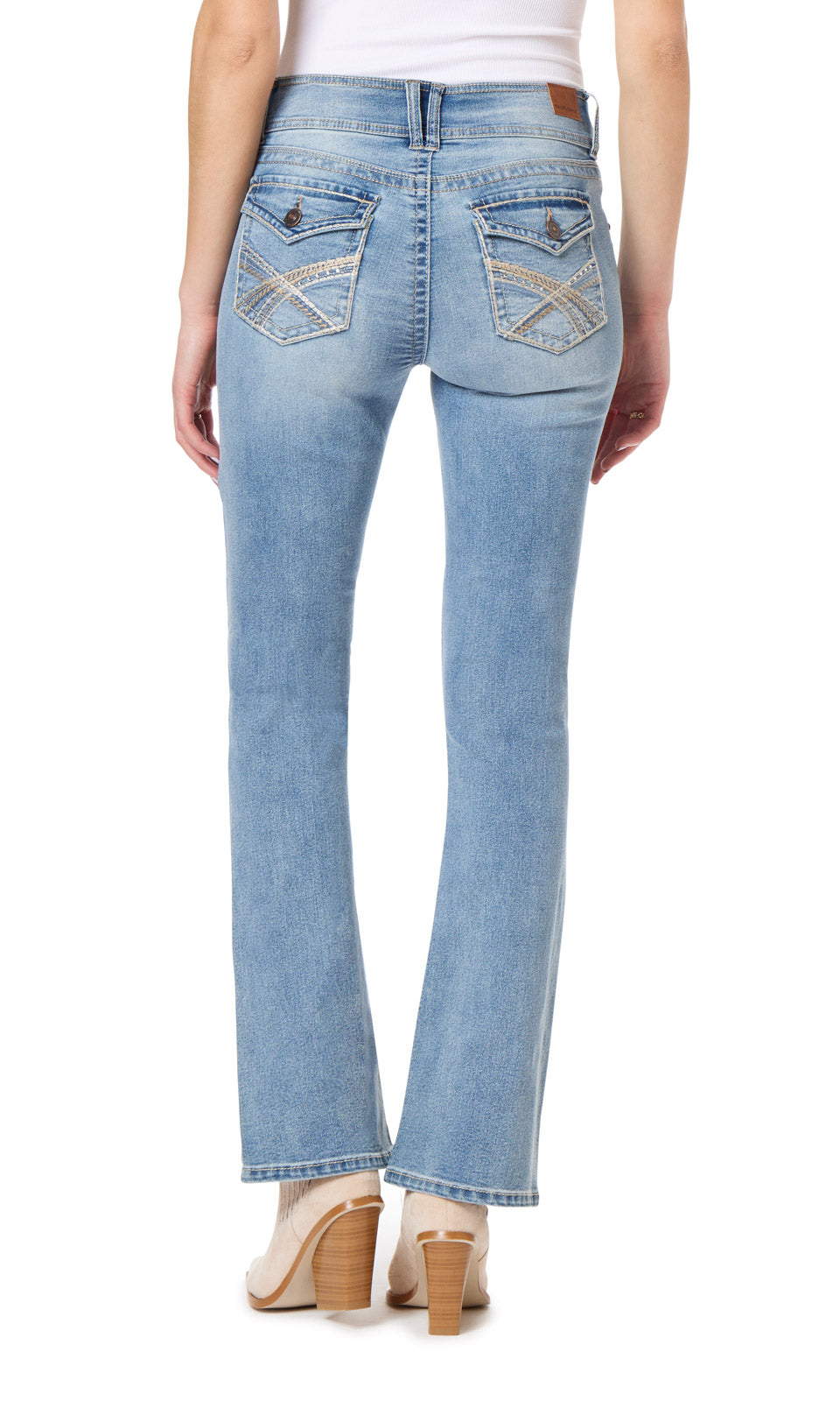 InstaStretch® Luscious Curvy Bootcut Jeans- Long Inseam