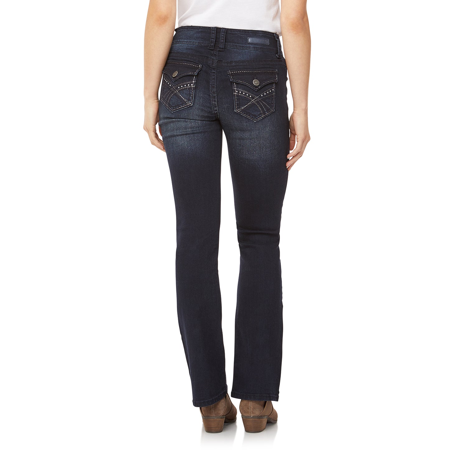 InstaStretch® Luscious Curvy Bootcut Jeans- Long Inseam