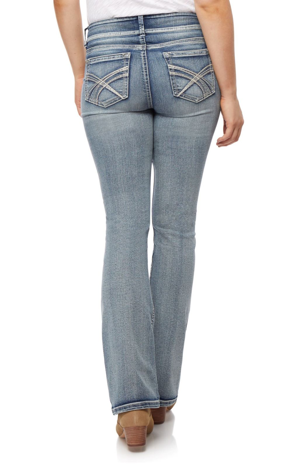 InstaStretch® Luscious Curvy Bootcut Jeans- Long Inseam