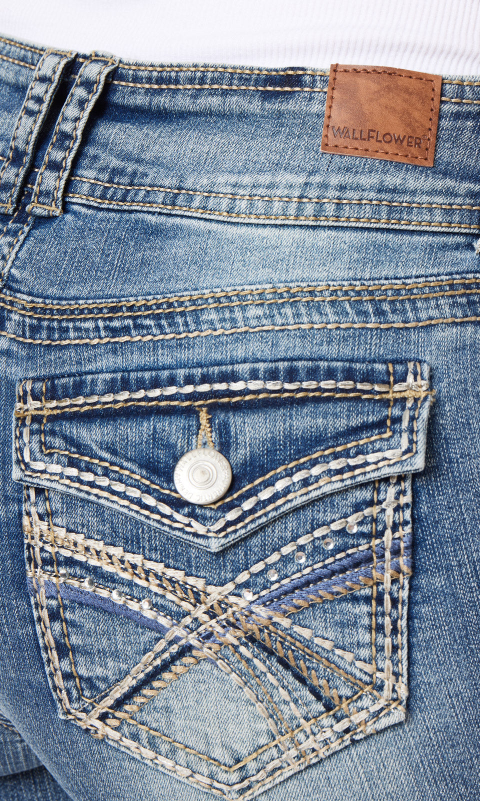 InstaStretch® Luscious Curvy Bootcut Jeans- Short Inseam