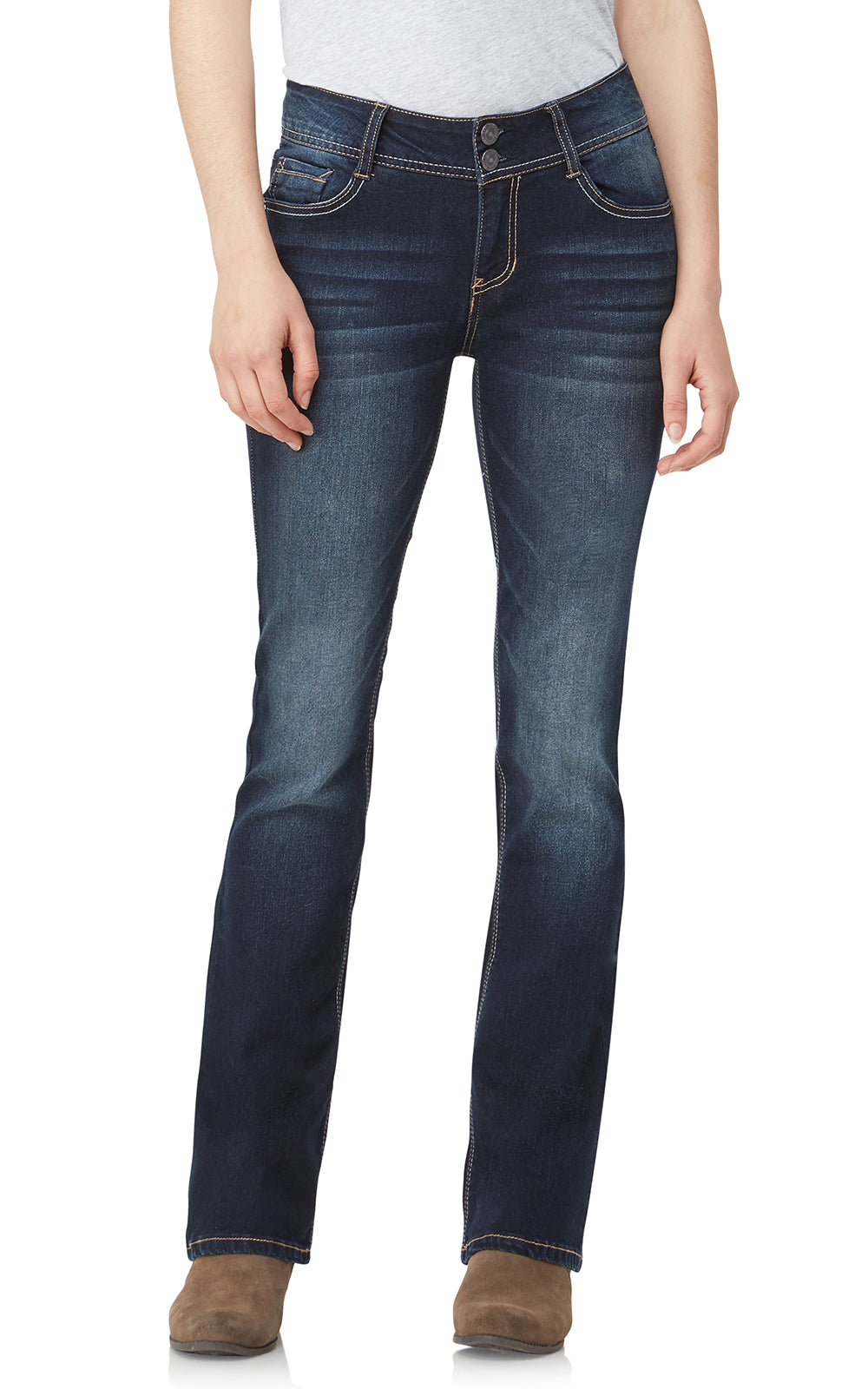 InstaStretch Luscious Curvy Bootcut Jeans- Short Inseam