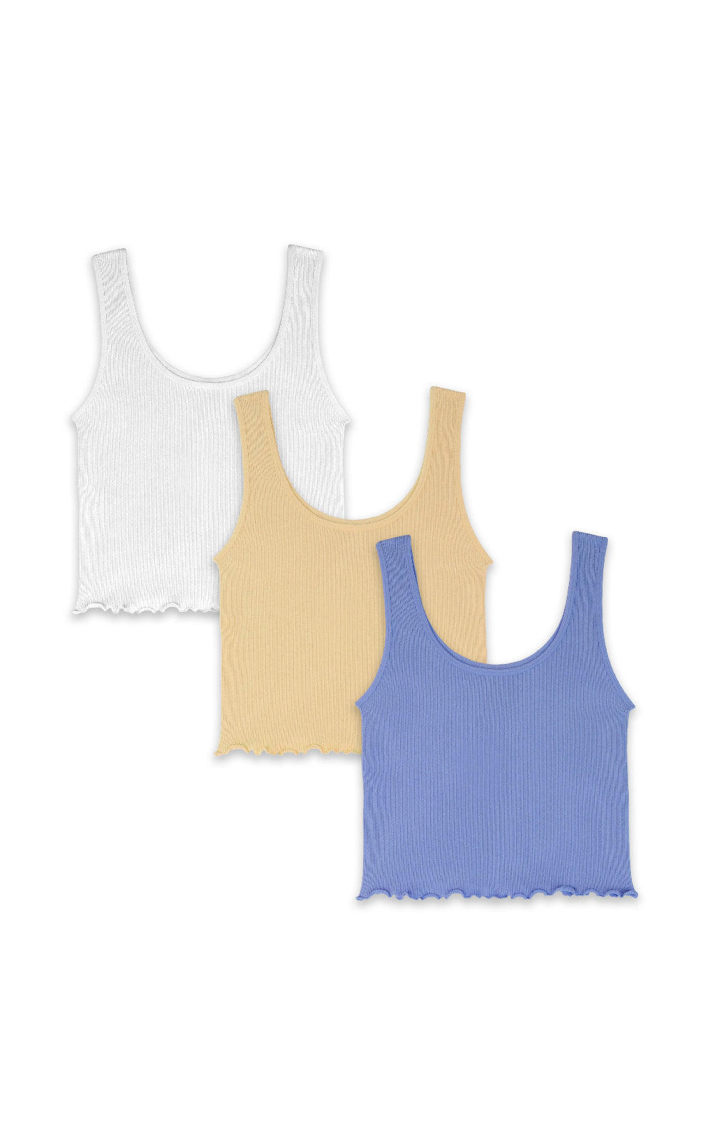 InstaSmooth® Lizzie Seamless Rib Scoop Tank 3 Pack
