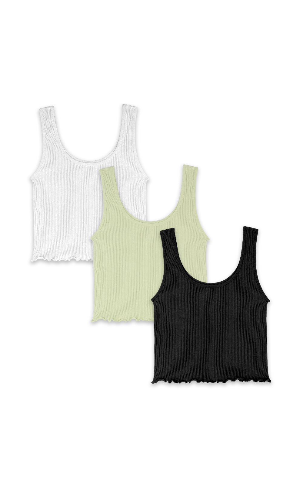 InstaSmooth® Lizzie Seamless Rib Scoop Tank 3 Pack