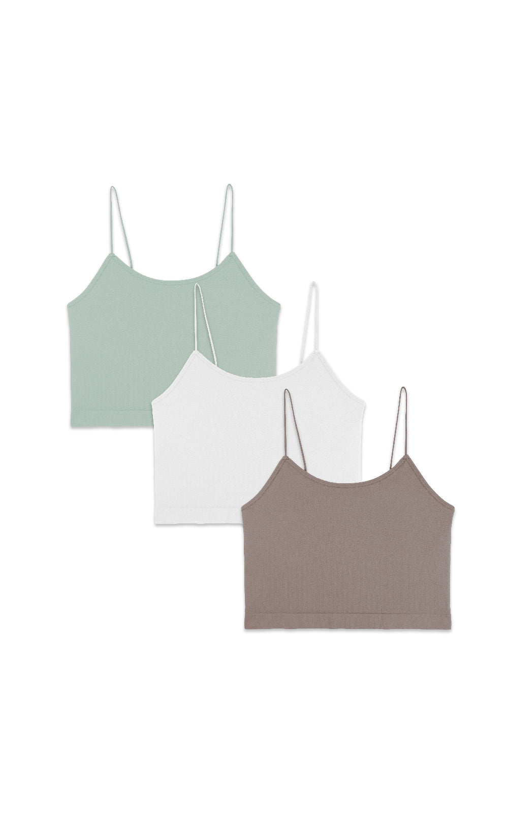 InstaSmooth® Carson Seamless Jersey Crop Cami Multi Pack