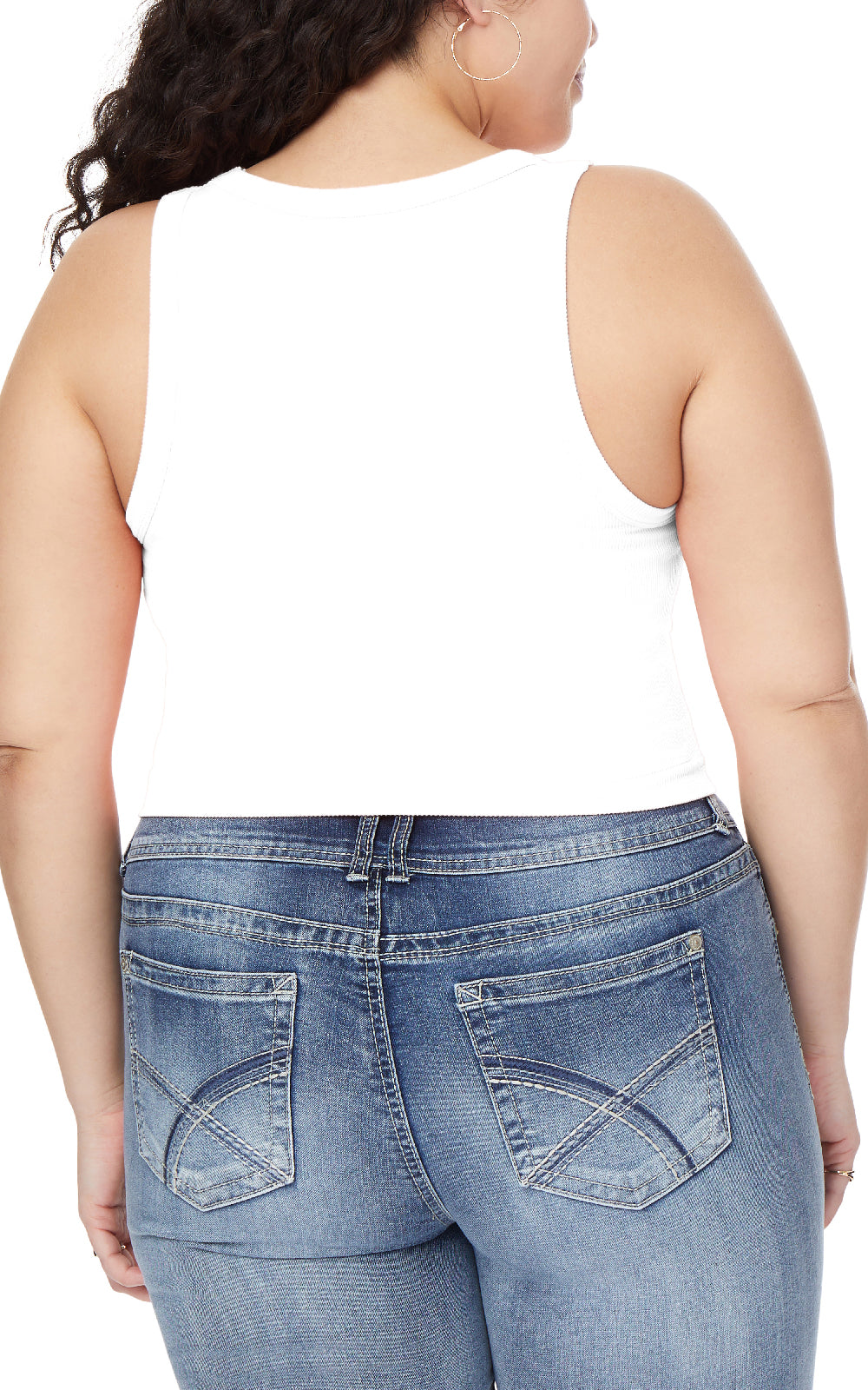 InstaSmooth® Cindy Seamless Rib High Crew Tank 2 Pack