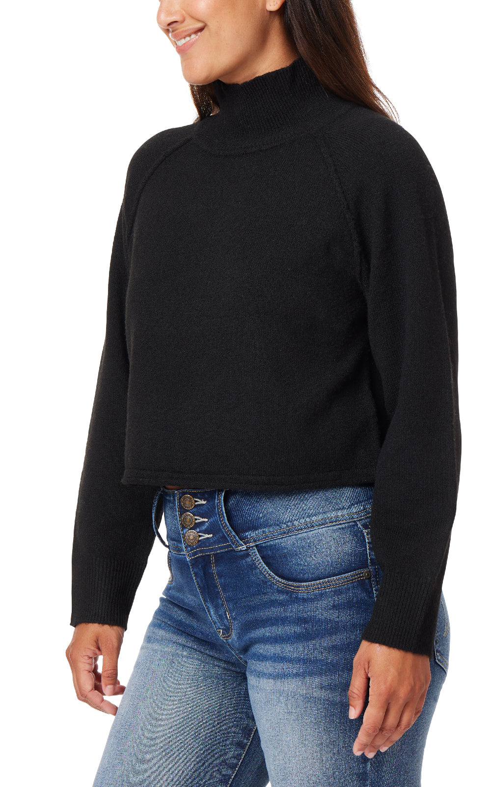 Never Super Soft Mock Neck Sweater
