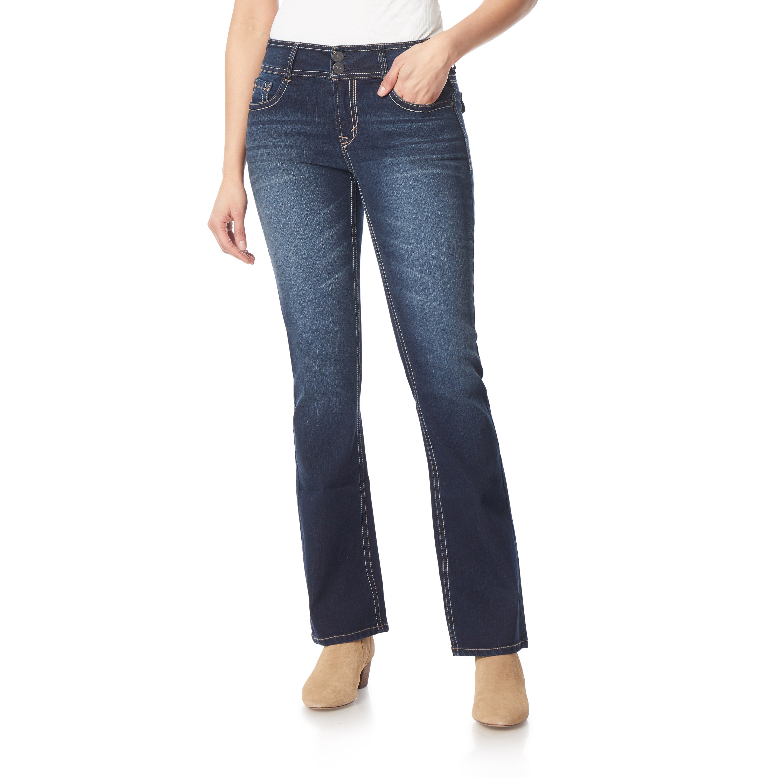 InstaStretch® Luscious Curvy Bootcut Jeans – WallFlower Jeans