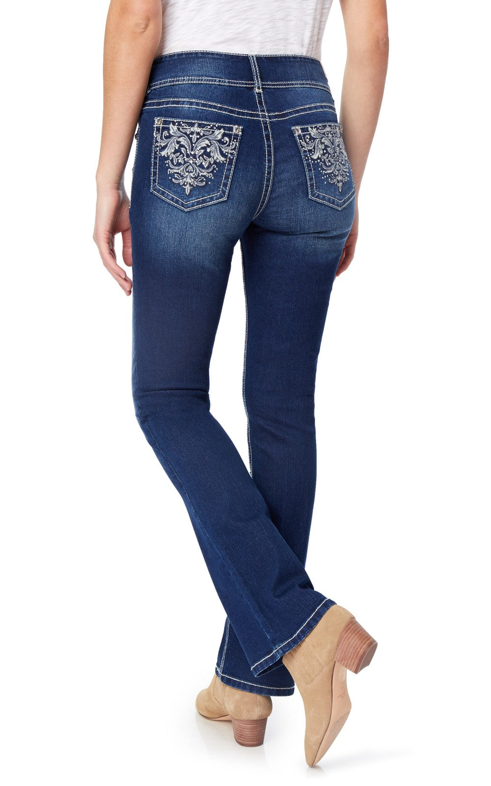 InstaStretch® Bling Luscious Curvy Bootcut Jeans