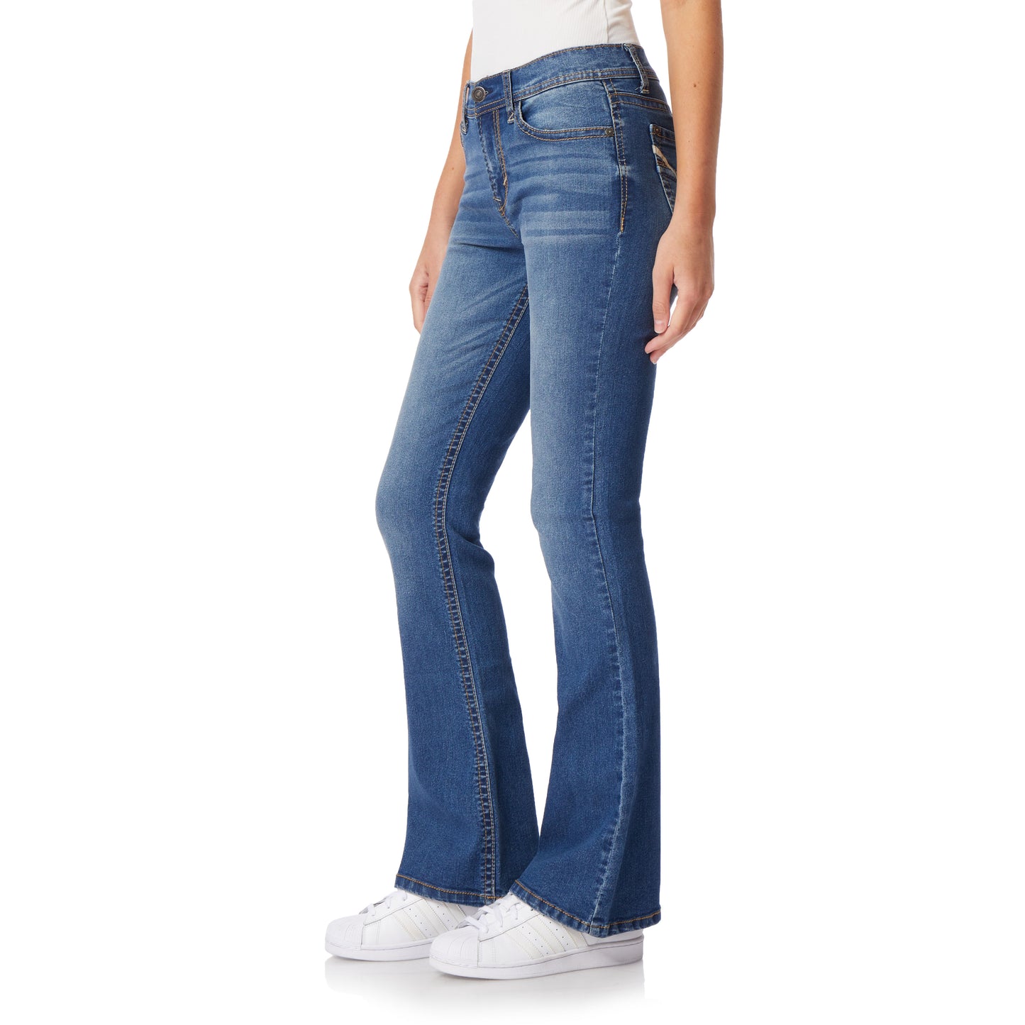 InstaStretch Legendary Mid-Rise Bootcut Jeans- Short Inseam