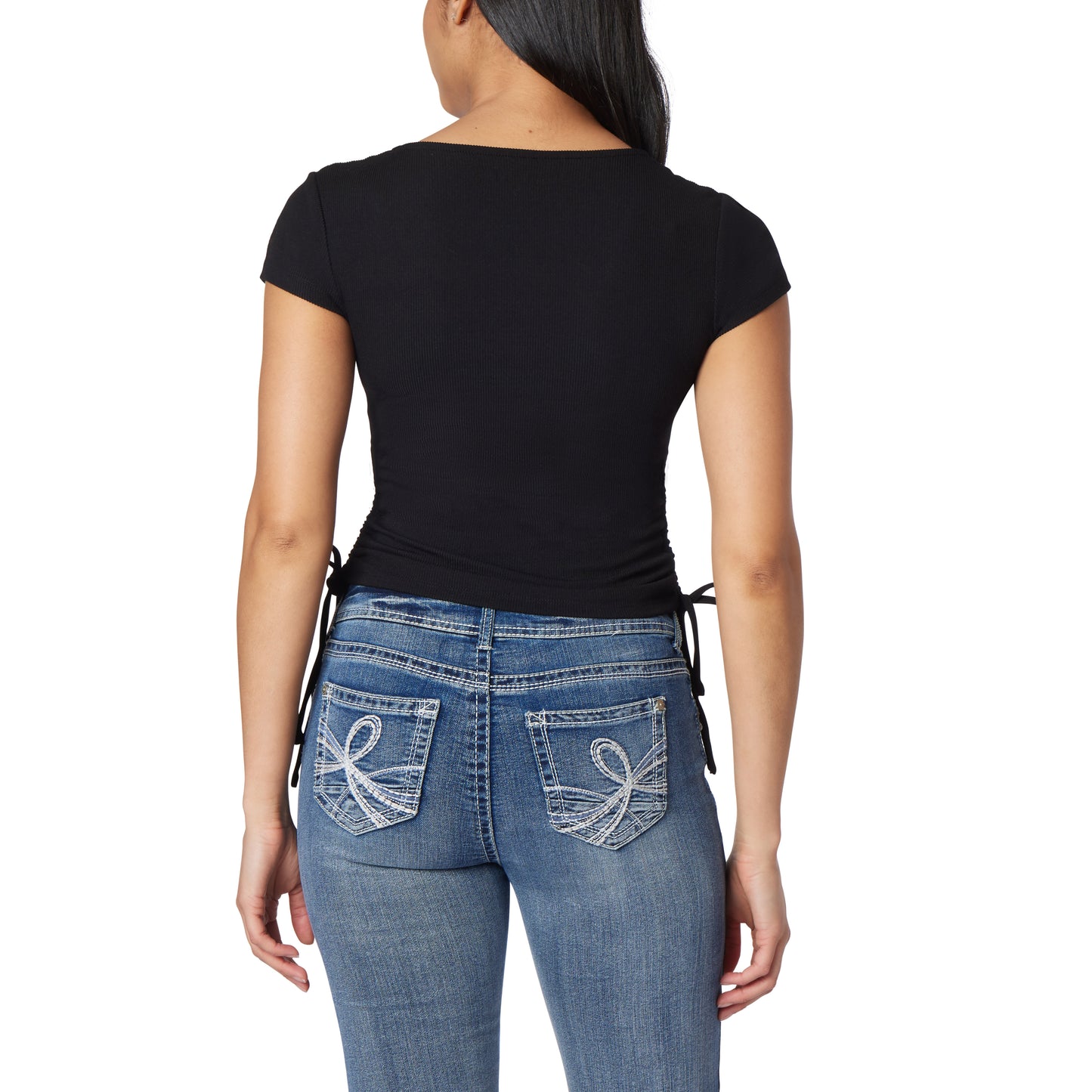 Madeline Short Sleeve Ruched Tee