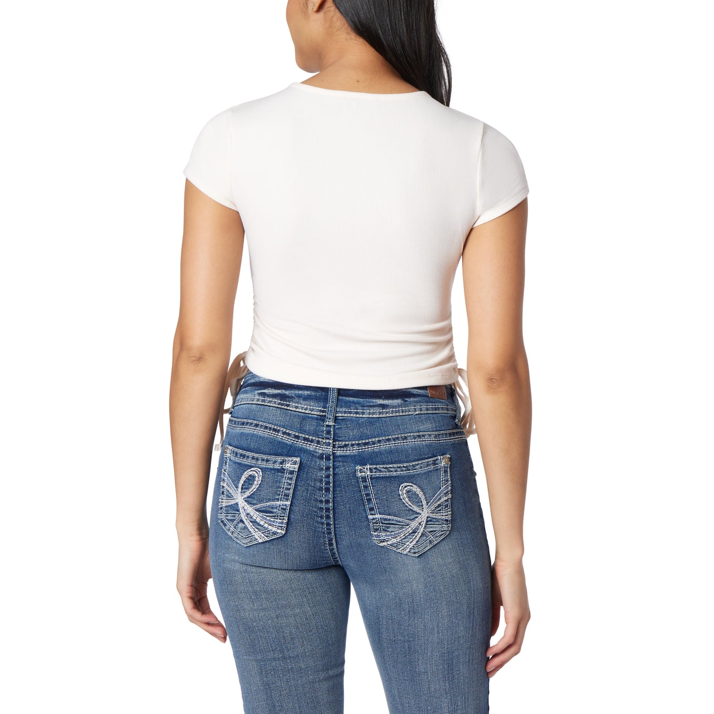 Madeline Short Sleeve Ruched Tee