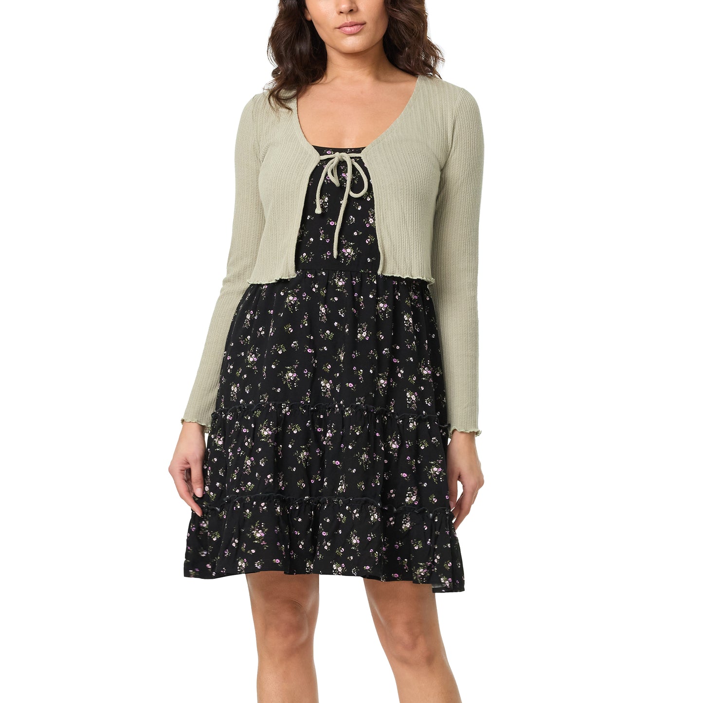 Leona Skater Dress with Cardigan