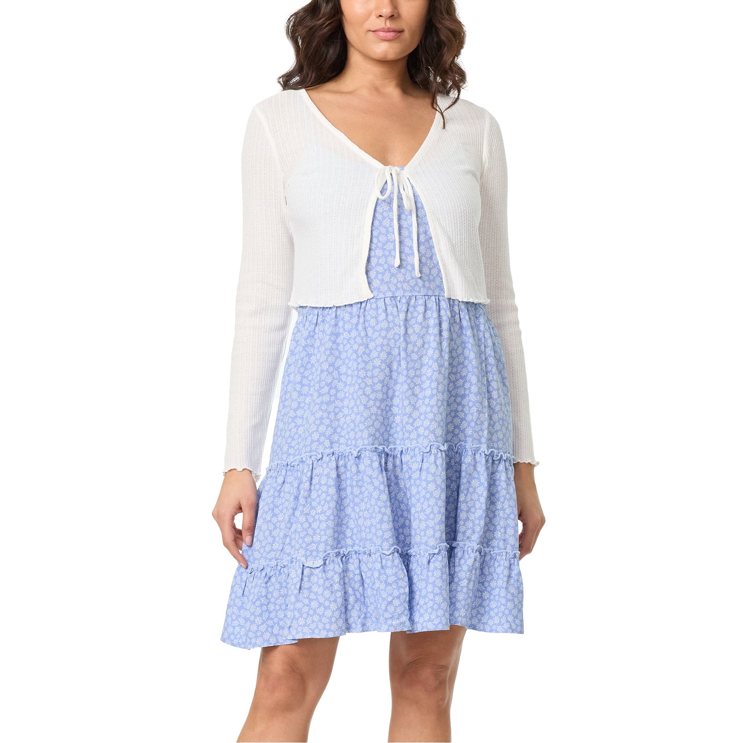 Leona Skater Dress with Cardigan