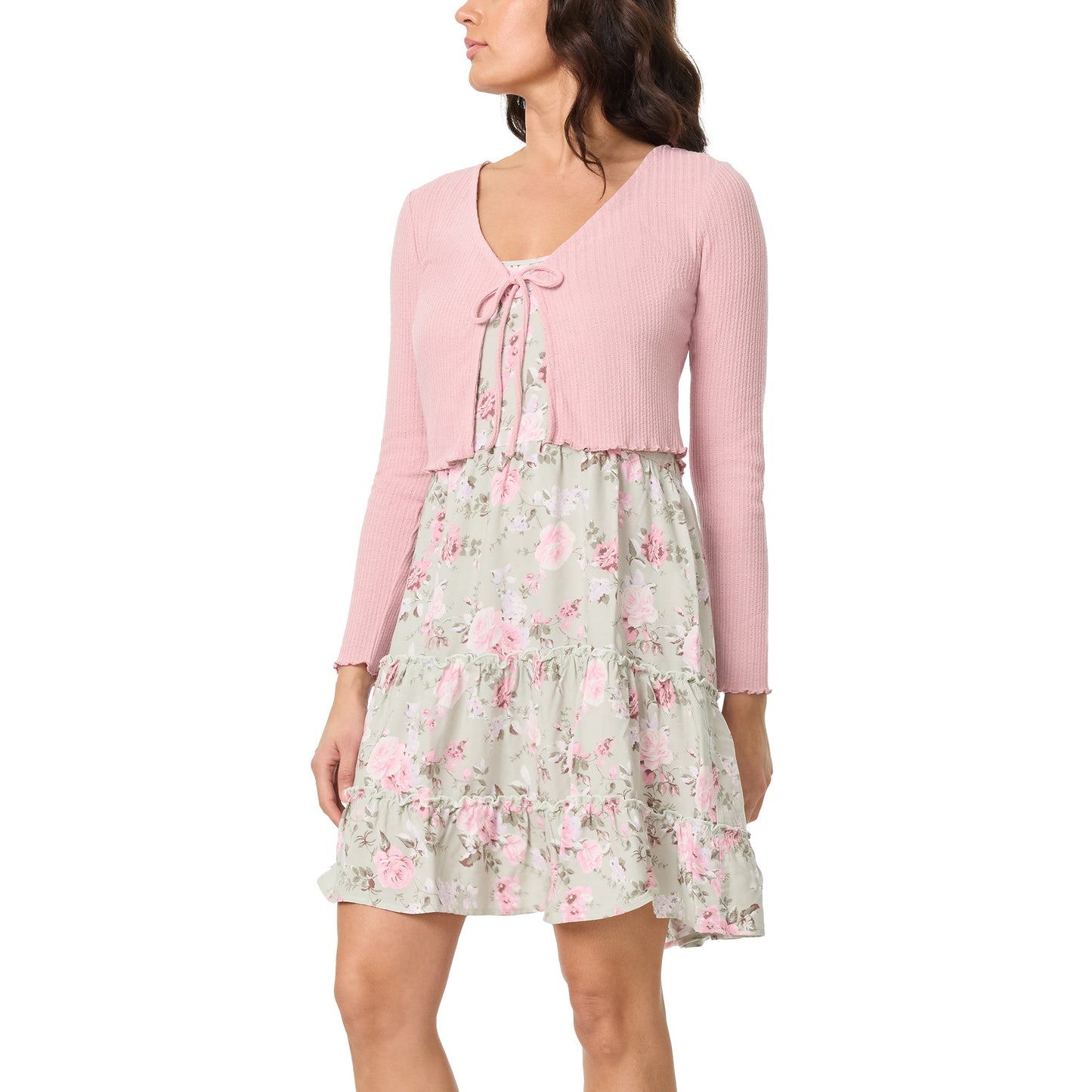 Leona Skater Dress with Cardigan