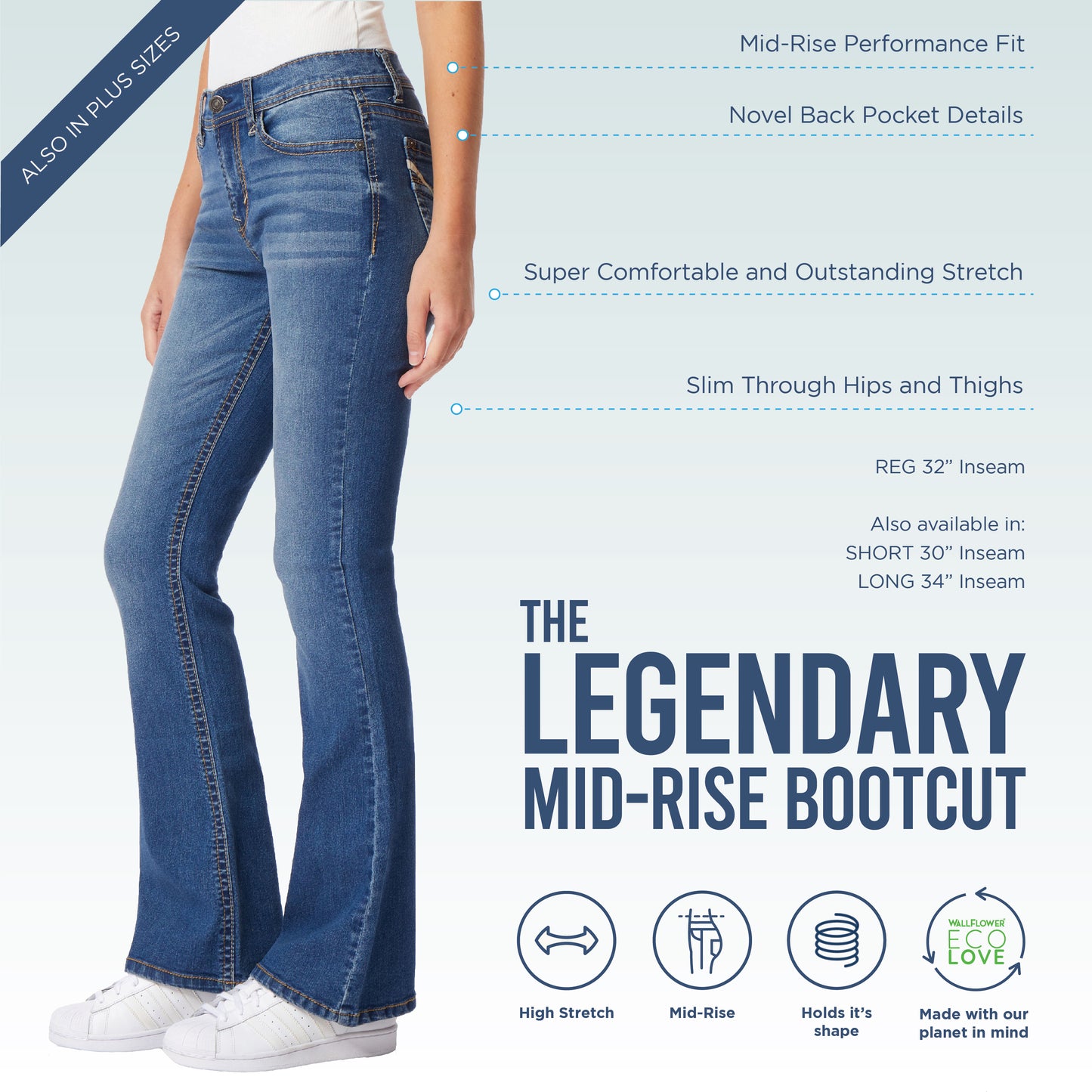 InstaStretch® Legendary Classic Fit Bootcut Jeans