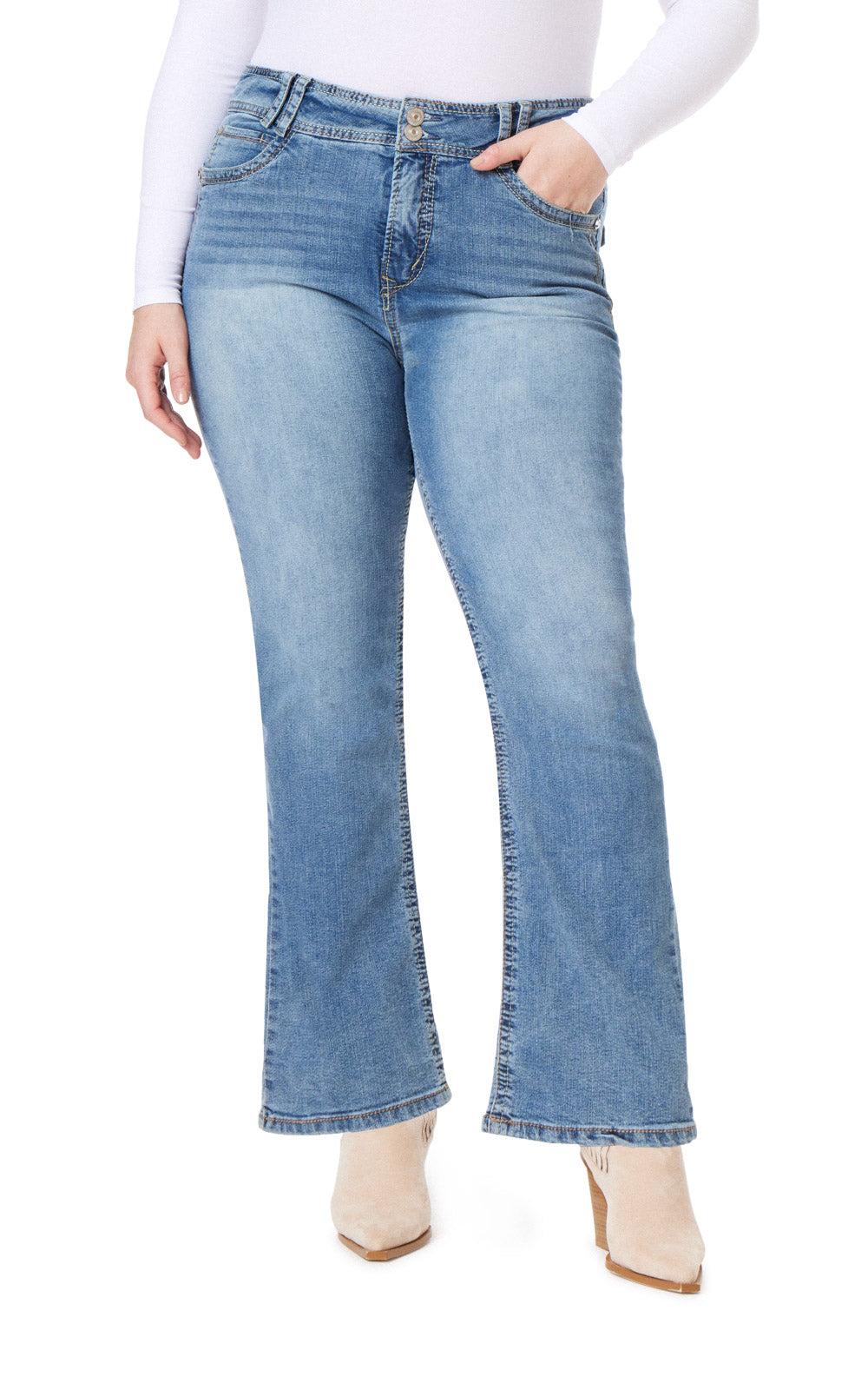 Instastretch® Luscious Curvy Bootcut Jeans