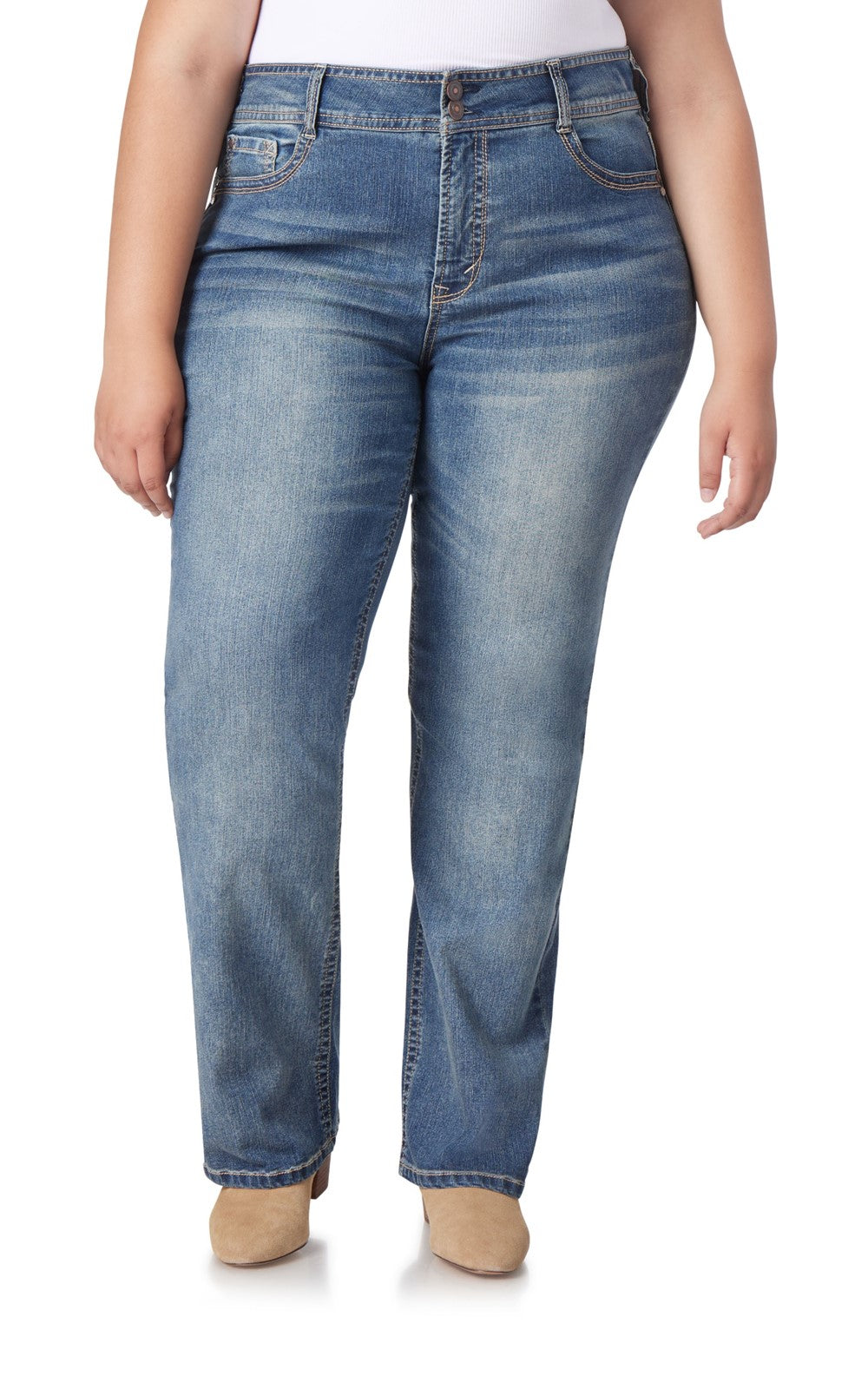 Plus InstaStretch® Luscious Curvy Bootcut Jeans