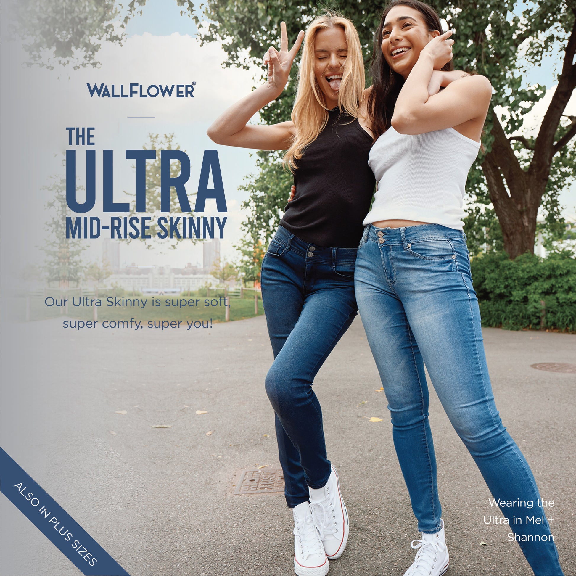 InstaSoft® Ultra Fit Skinny Jeans – WallFlower Jeans
