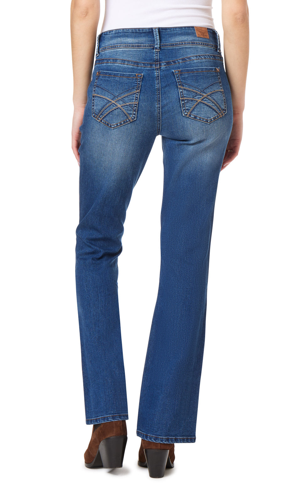 InstaStretch Luscious Curvy Bootcut Mid-Rise Jeans