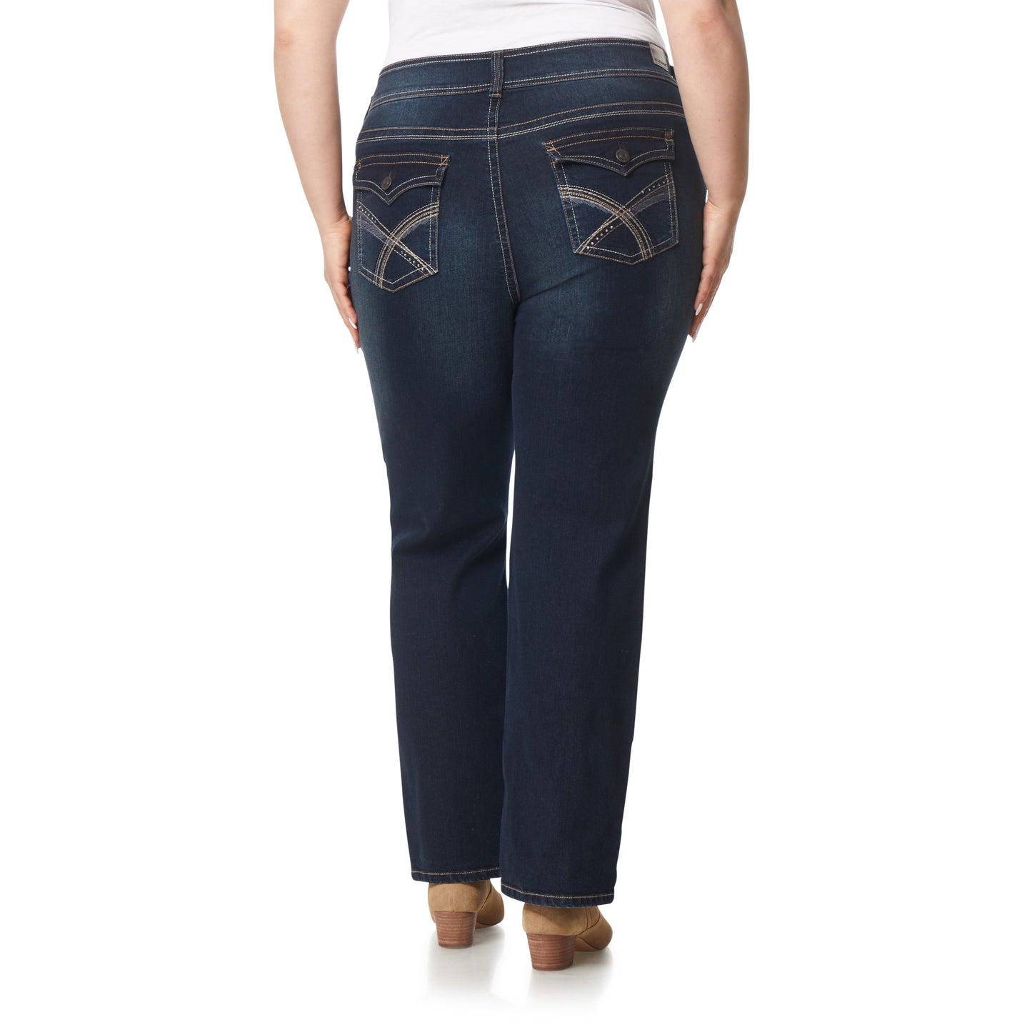 Plus InstaStretch Mid-Rise Luscious Curvy Bootcut Jeans