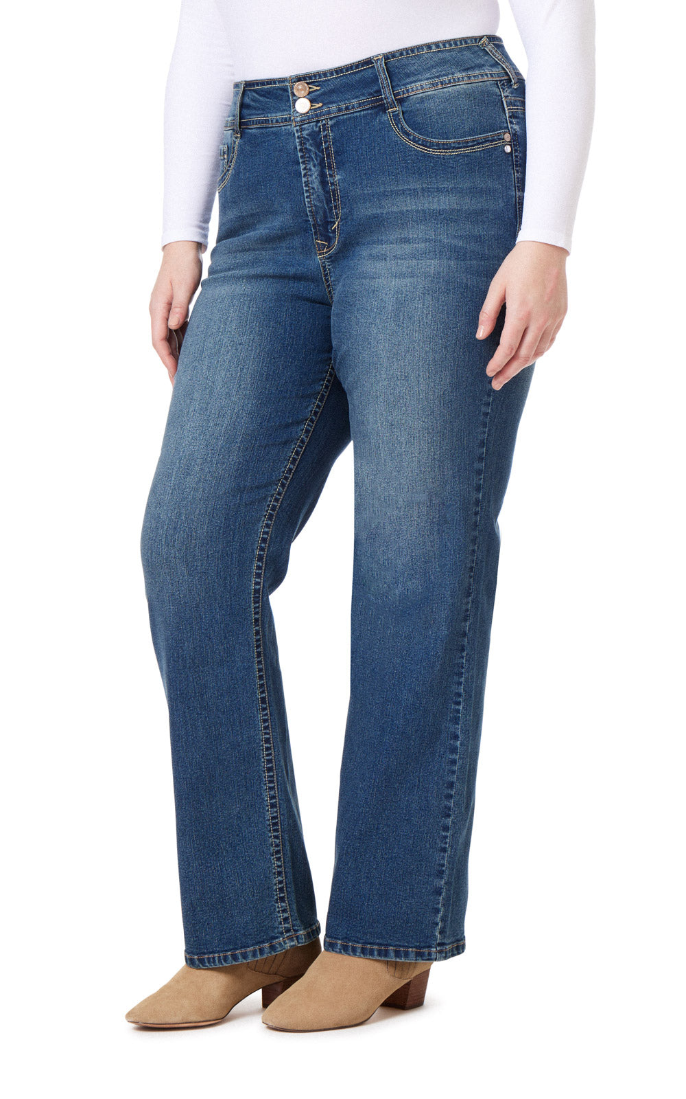 Plus InstaStretch® Luscious Curvy Bootcut Jeans